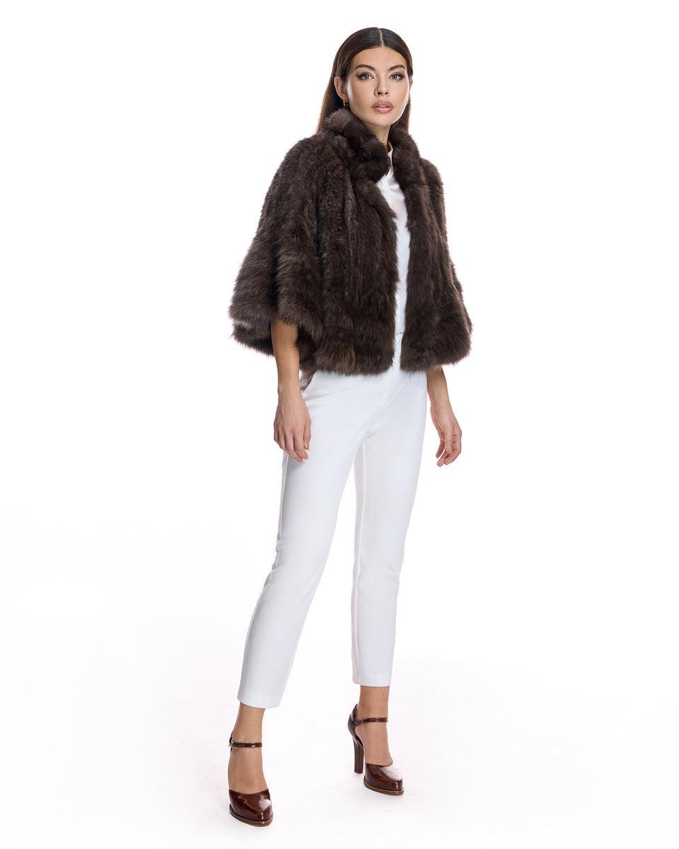 Knitted Sable Cape Product Image