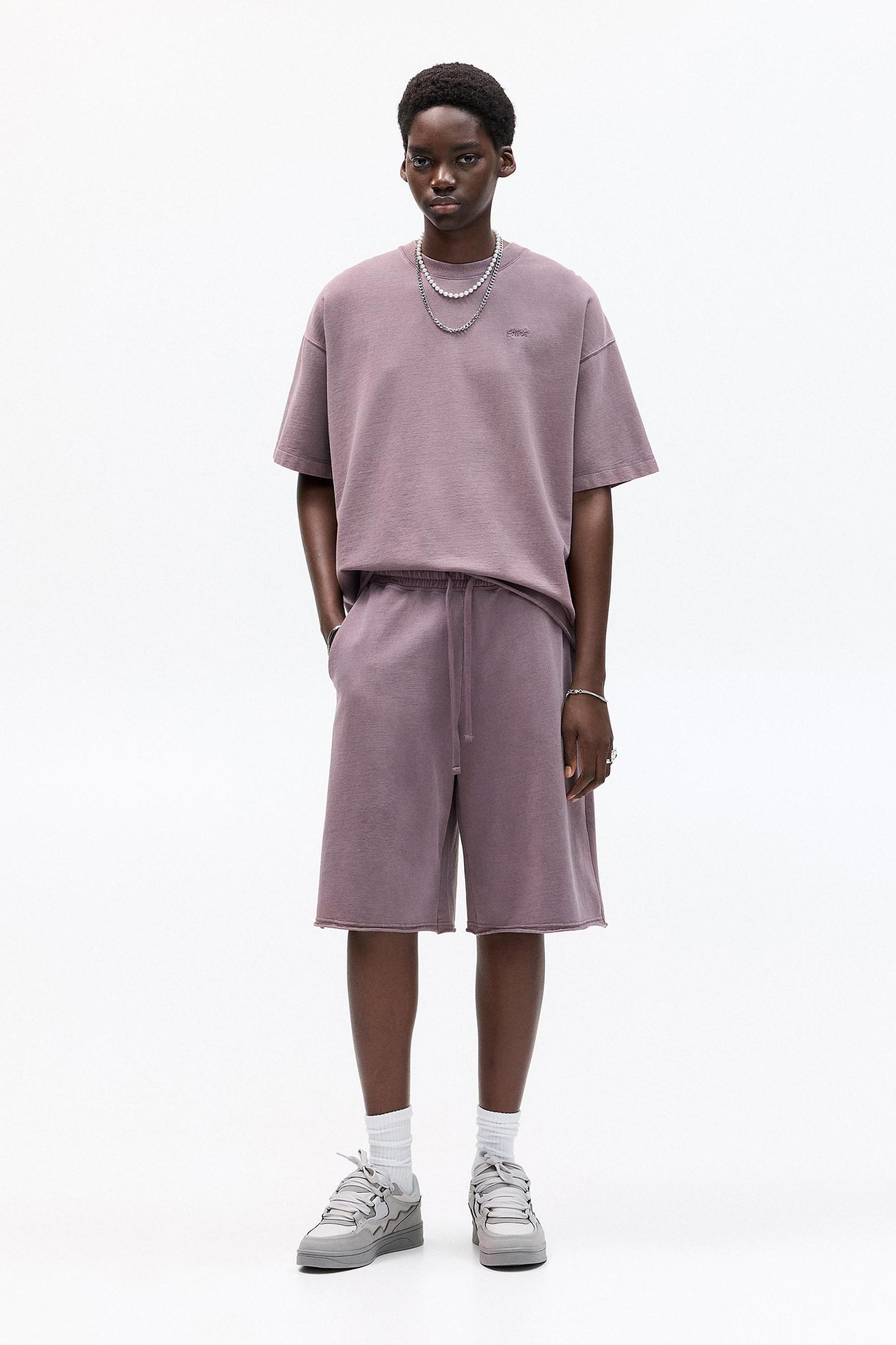 Baggy Bermuda sweat shorts Product Image