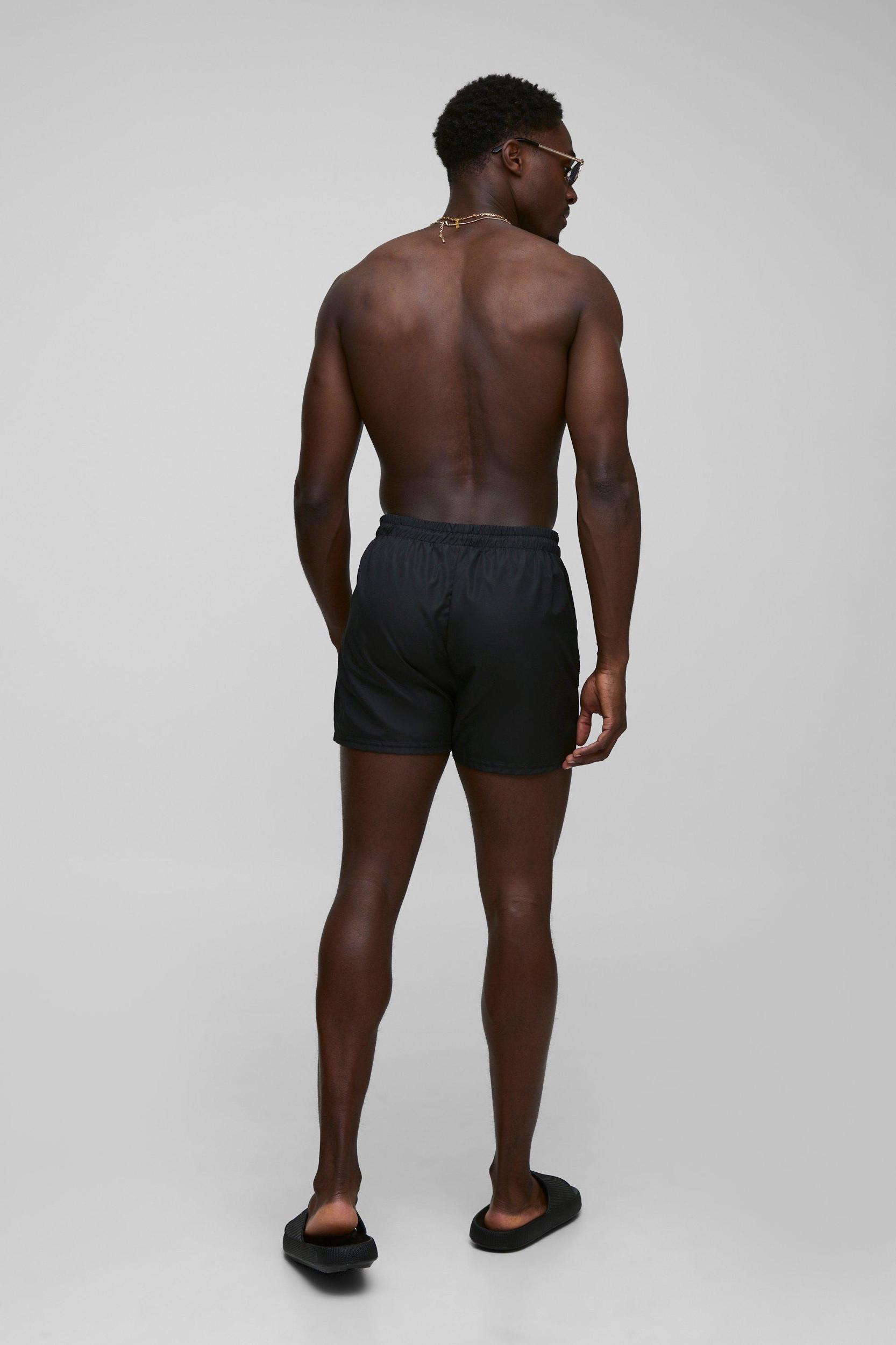 Elasticated Waist Relaxed Short Length Shell Shorts | boohooMAN USA Product Image