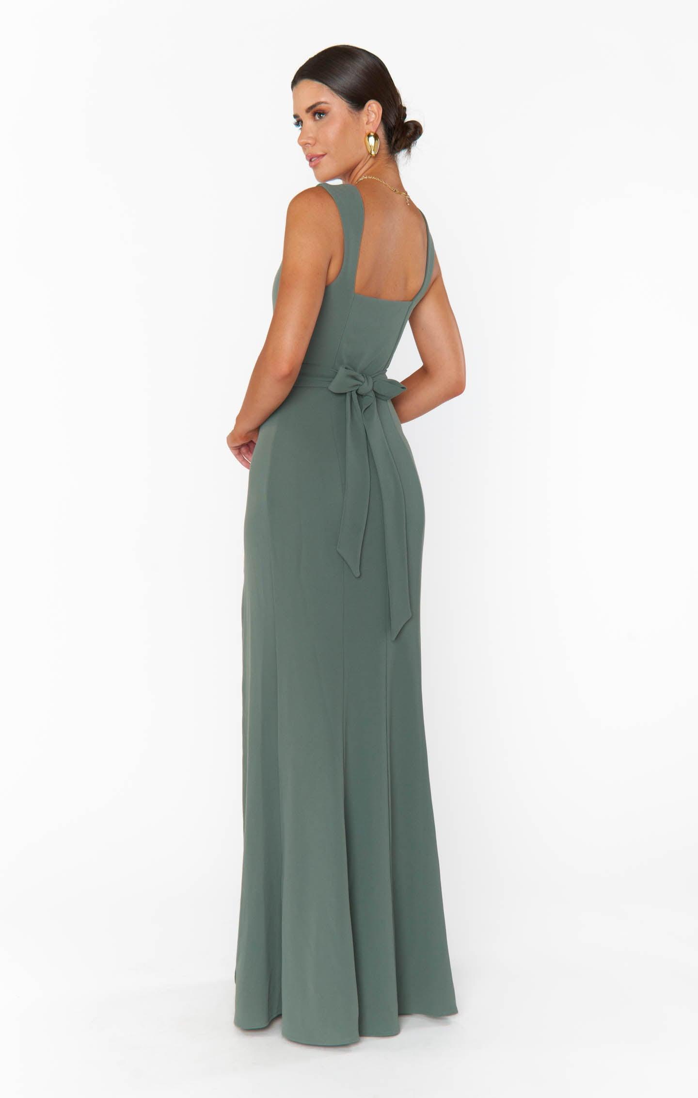 Paris Gown ~ Deep Sage Stretch Product Image