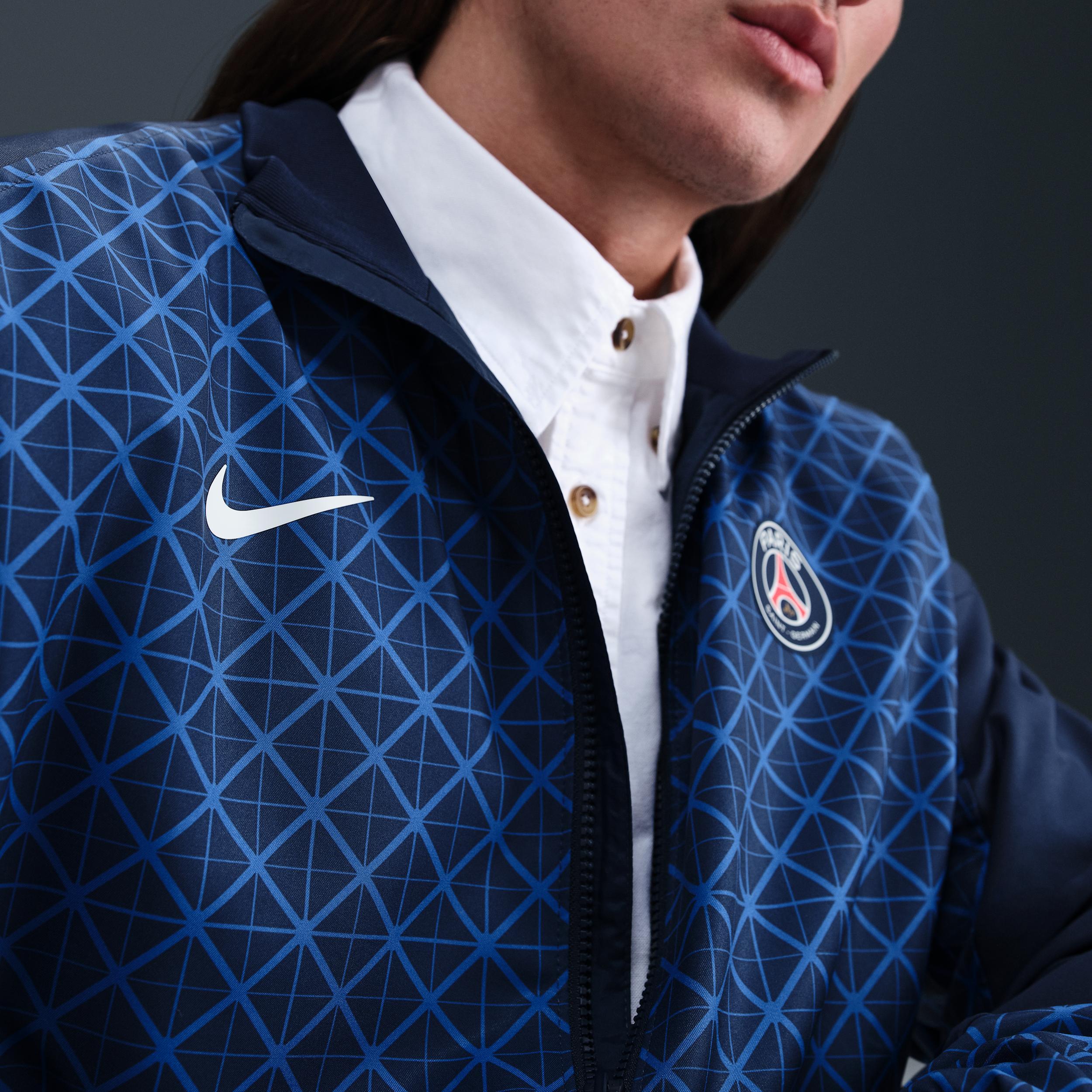 Paris Saint-Germain Strike Home Nike Mens Dri-FIT Soccer Anthem Jacket | HJ6399-410 Product Image