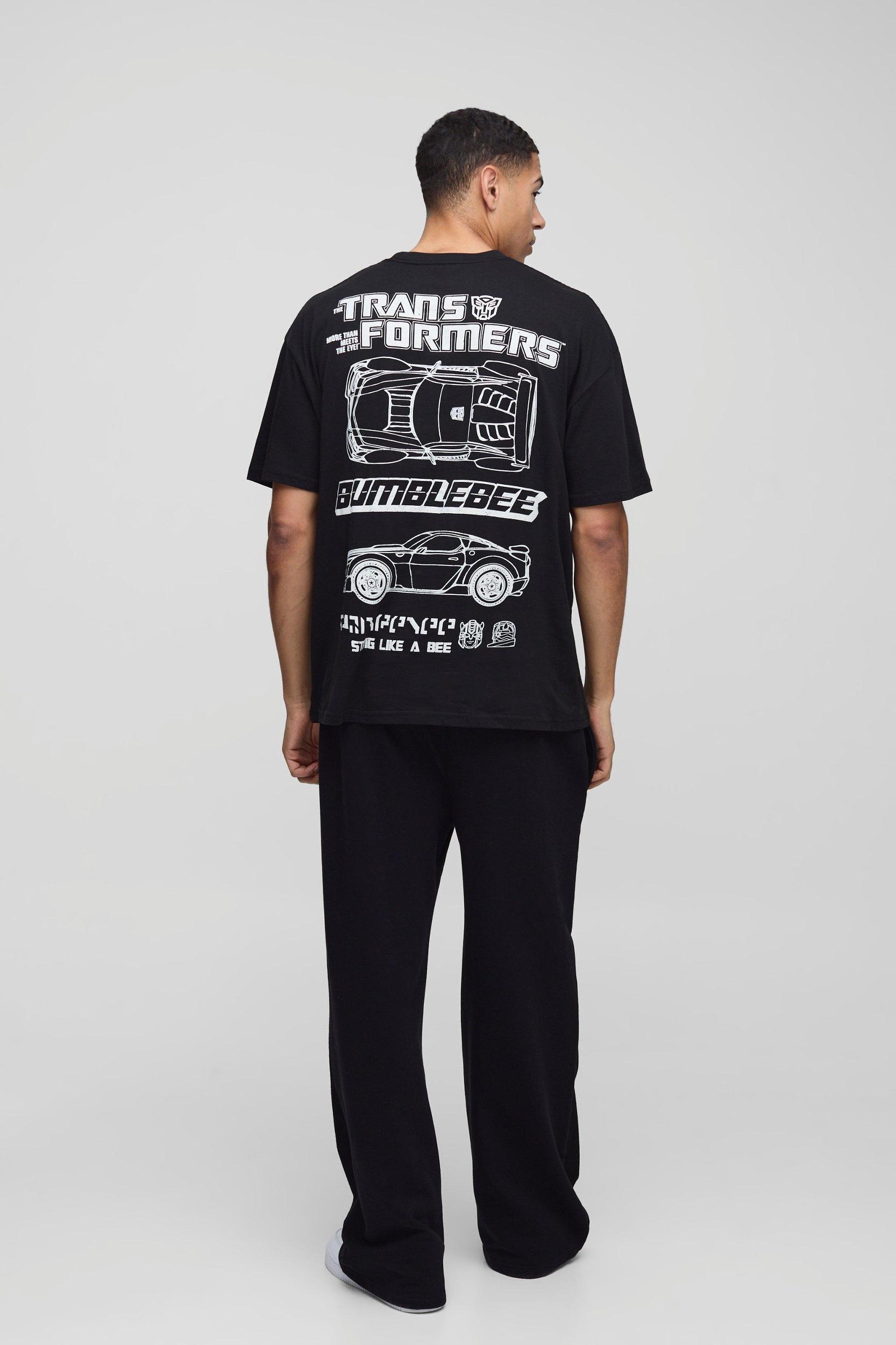 Oversized Transformers License T-Shirt | boohooMAN USA Product Image