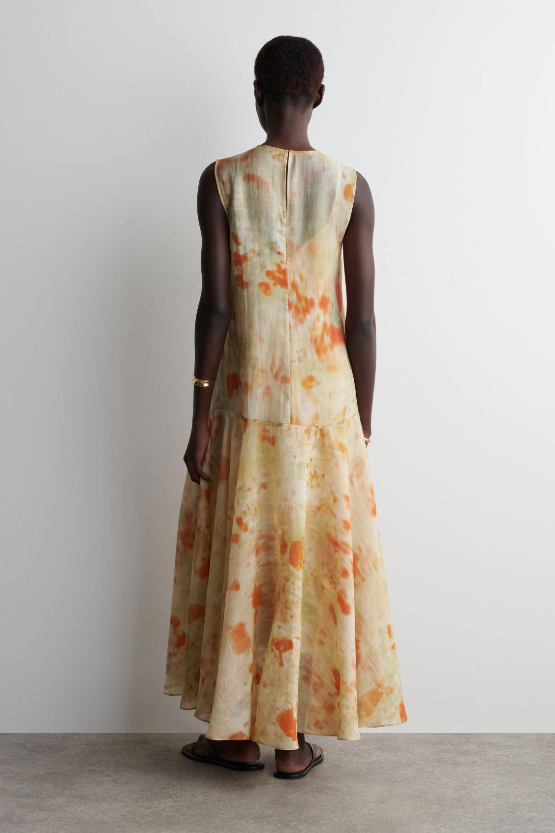 SHEER FLORAL-PRINT MAXI DRESS Product Image