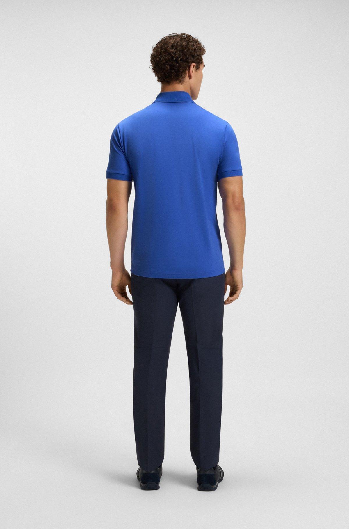 Paddy polo shirt with striped placket and logo Product Image