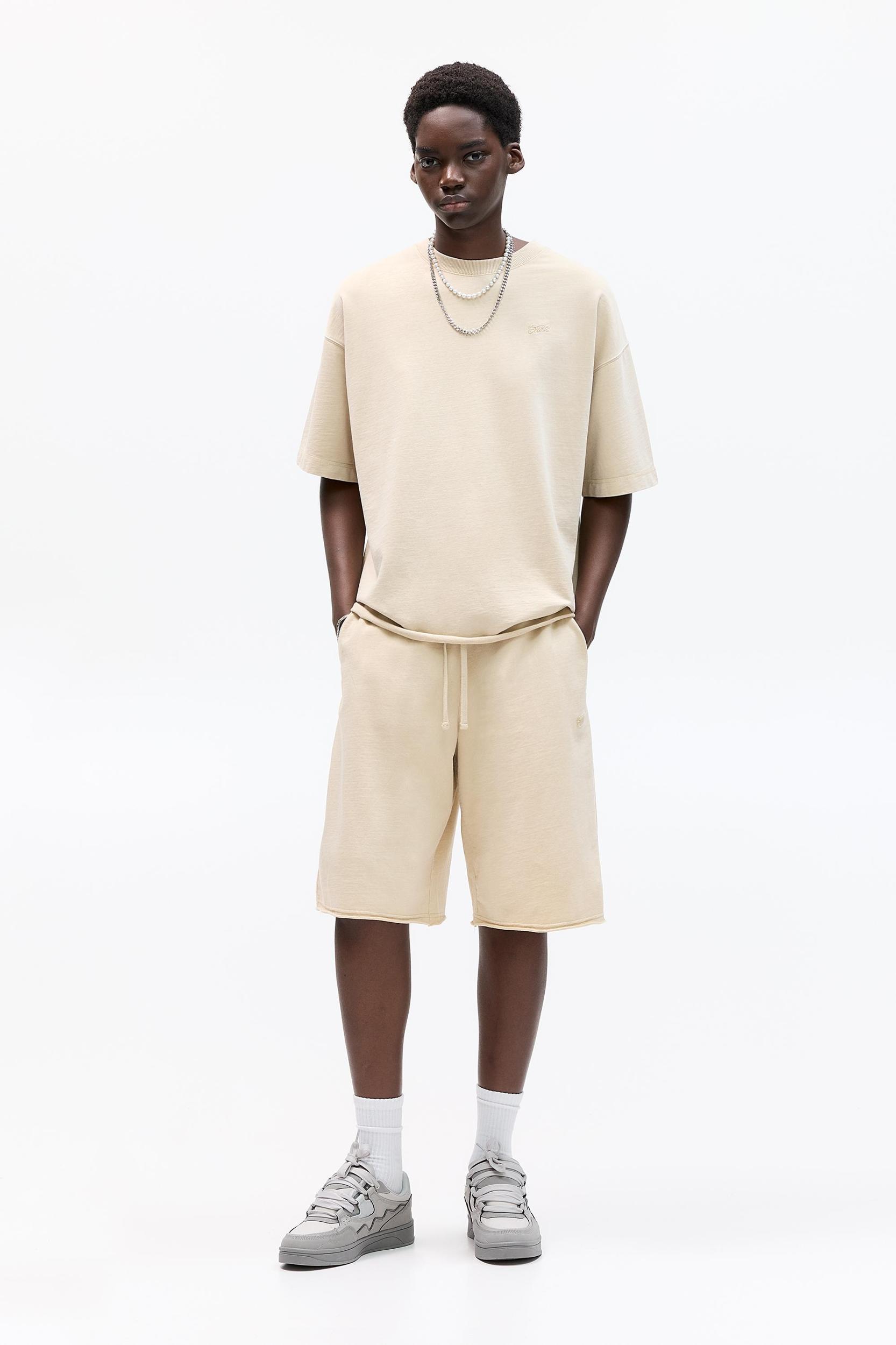 Baggy Bermuda sweat shorts Product Image
