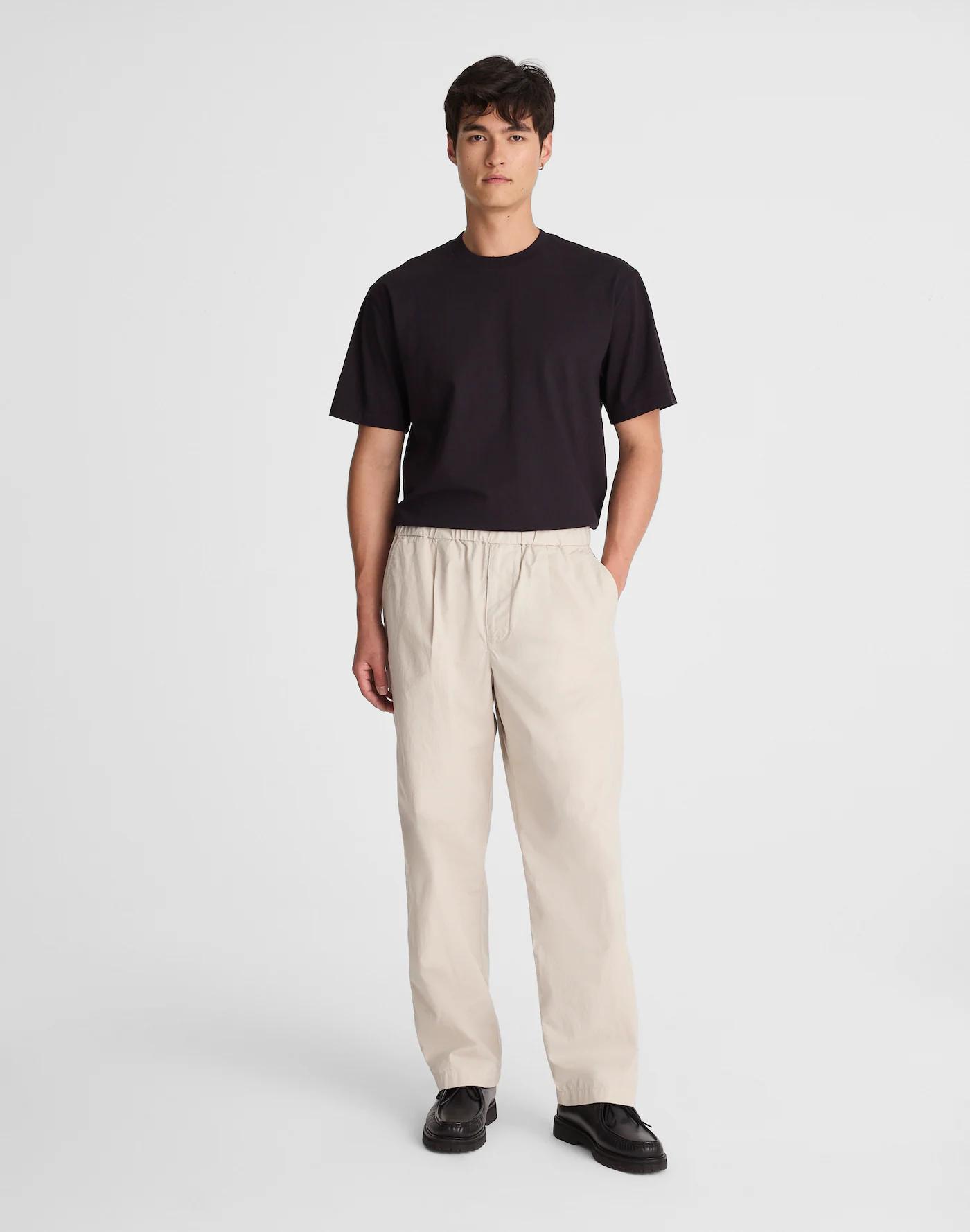 Pleated Poplin Pull-On Pant Product Image