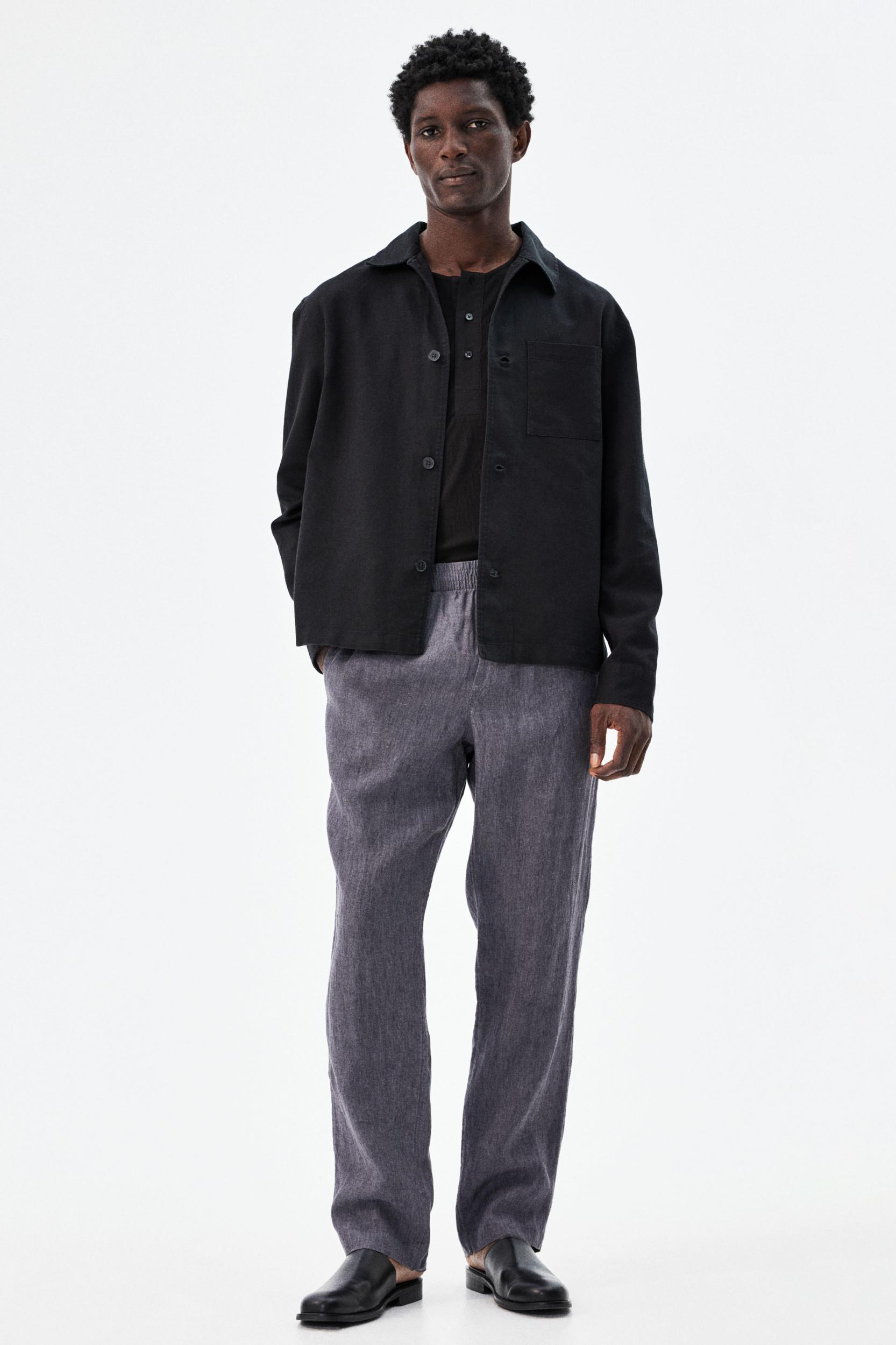 Regular-Fit Linen Pants Product Image