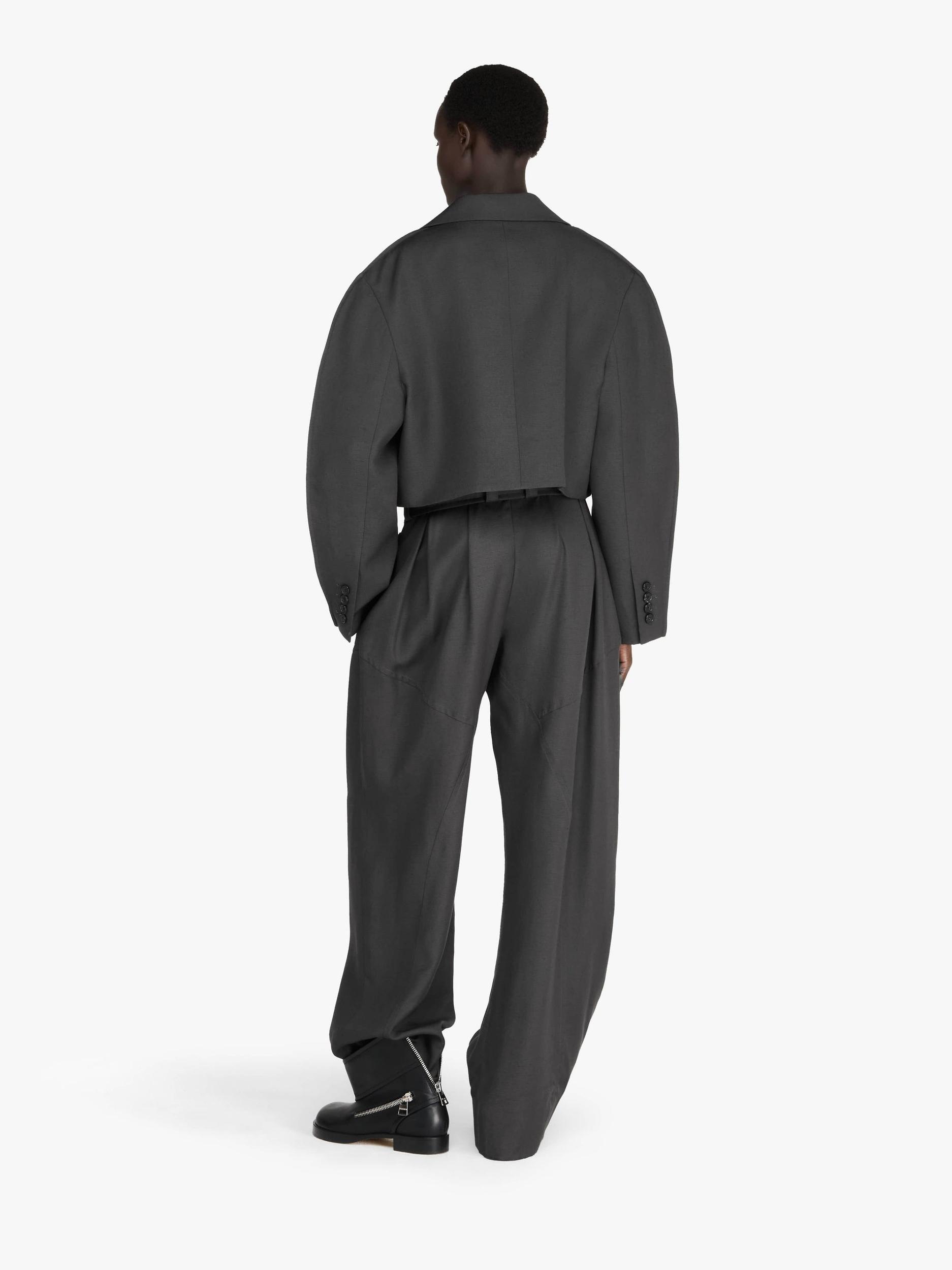 CROPPED ROUNDED TAILORED JACKET Product Image