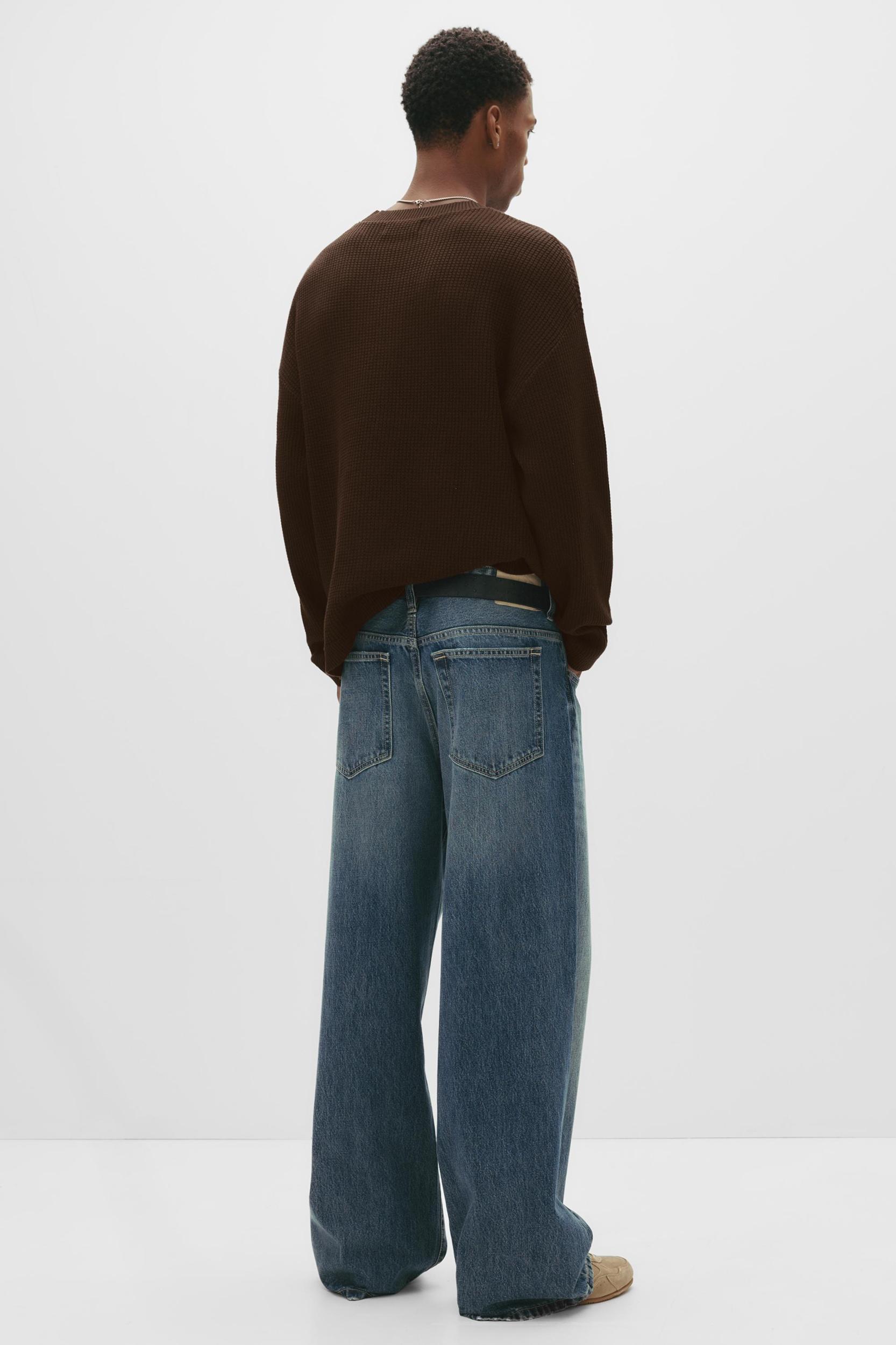 Waffle knit sweater Product Image