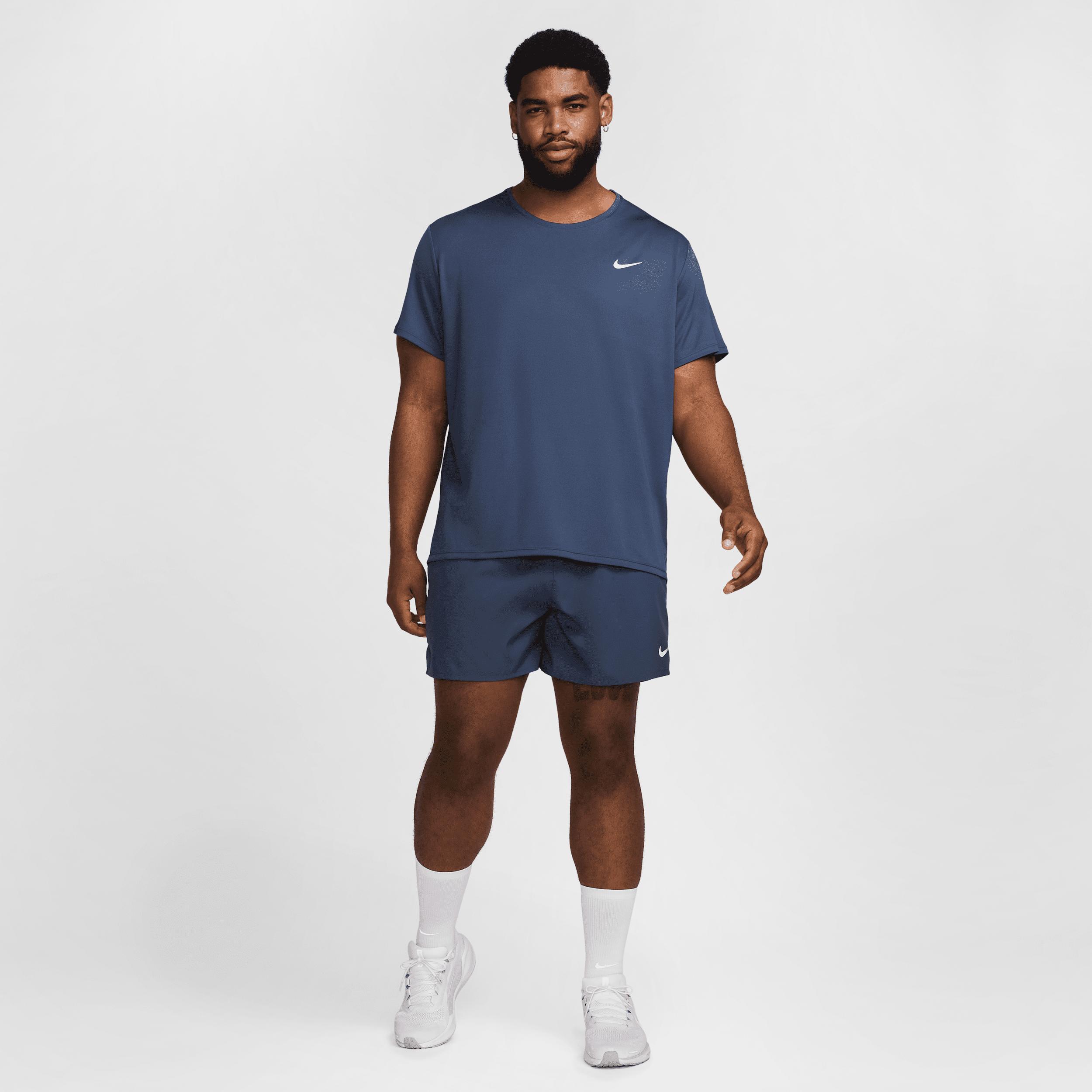 Nike Mens Miler Dri-FIT UV Short-Sleeve Running Top | DV9315-437 Product Image