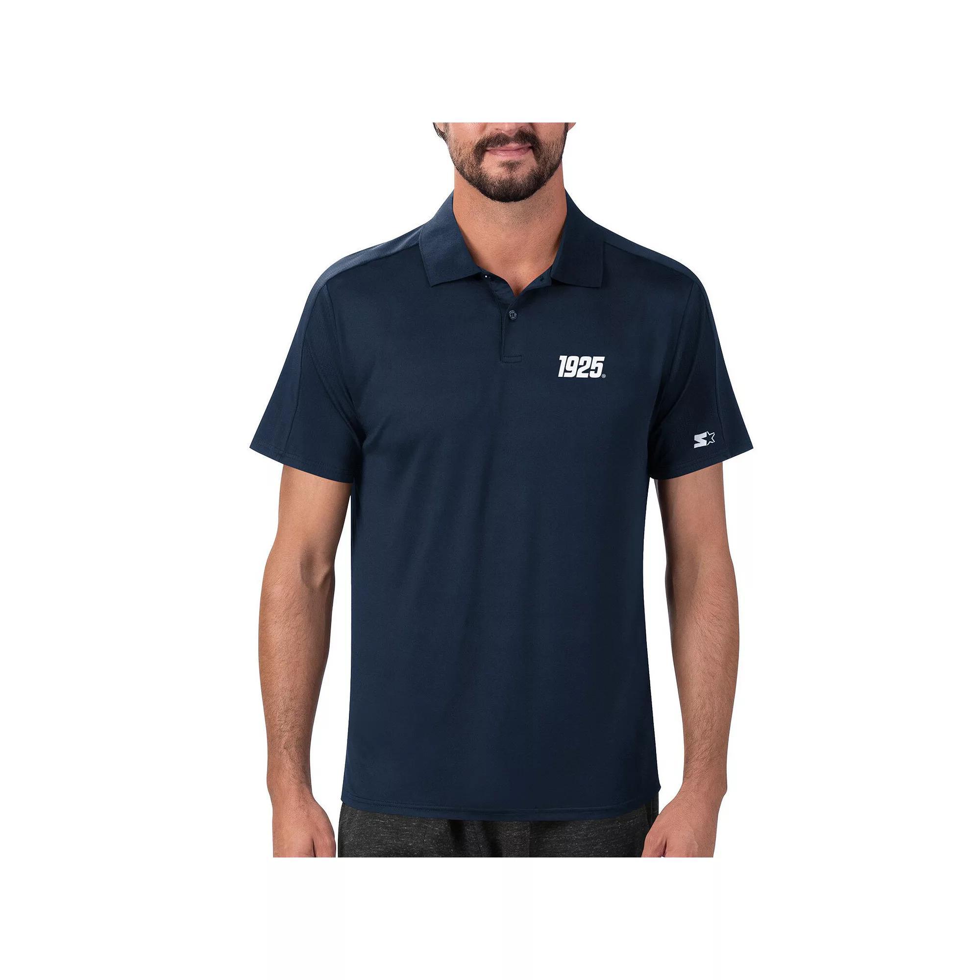 Men's Starter Navy New York Giants 1925 Collection Polo, Size: Medium, Blue Product Image