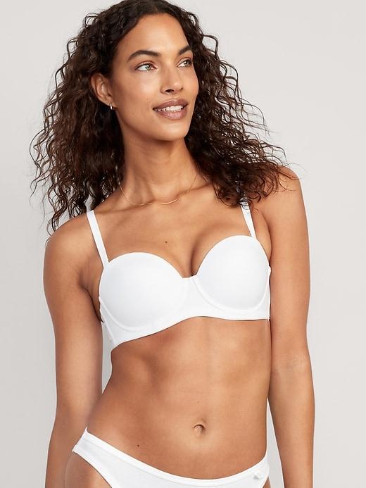 Low-Coverage Convertible Strapless Underwire Bra Product Image