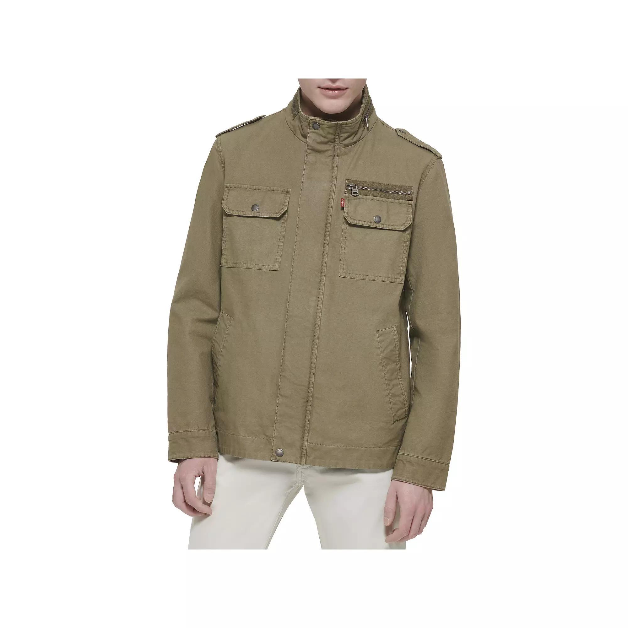 Men's Levi's® Unfilled Cotton Military Jacket, Size: Small, Grey Product Image