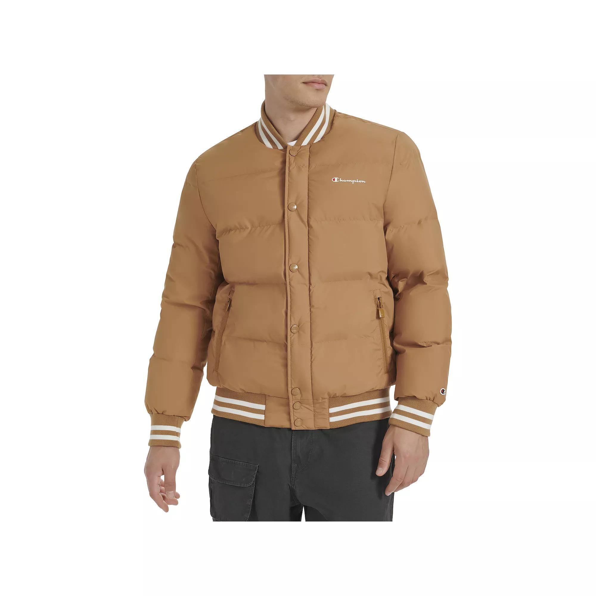 Men's Champion® Quilted Varsity Puffer Bomber Jacket,  Product Image