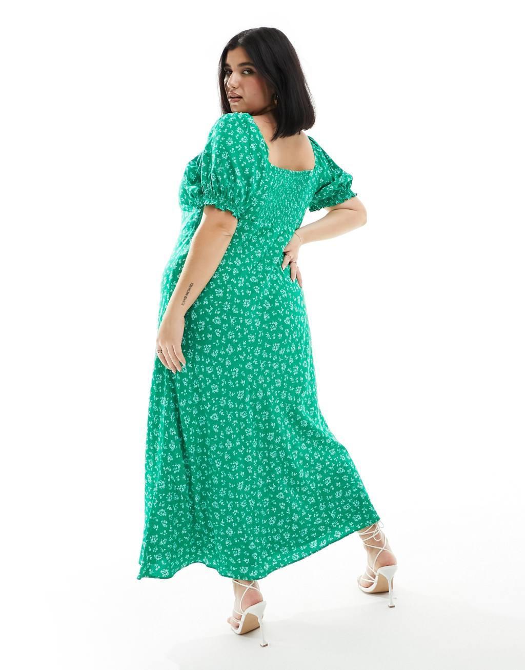 Ever New Curve puff sleeve midi dress Product Image