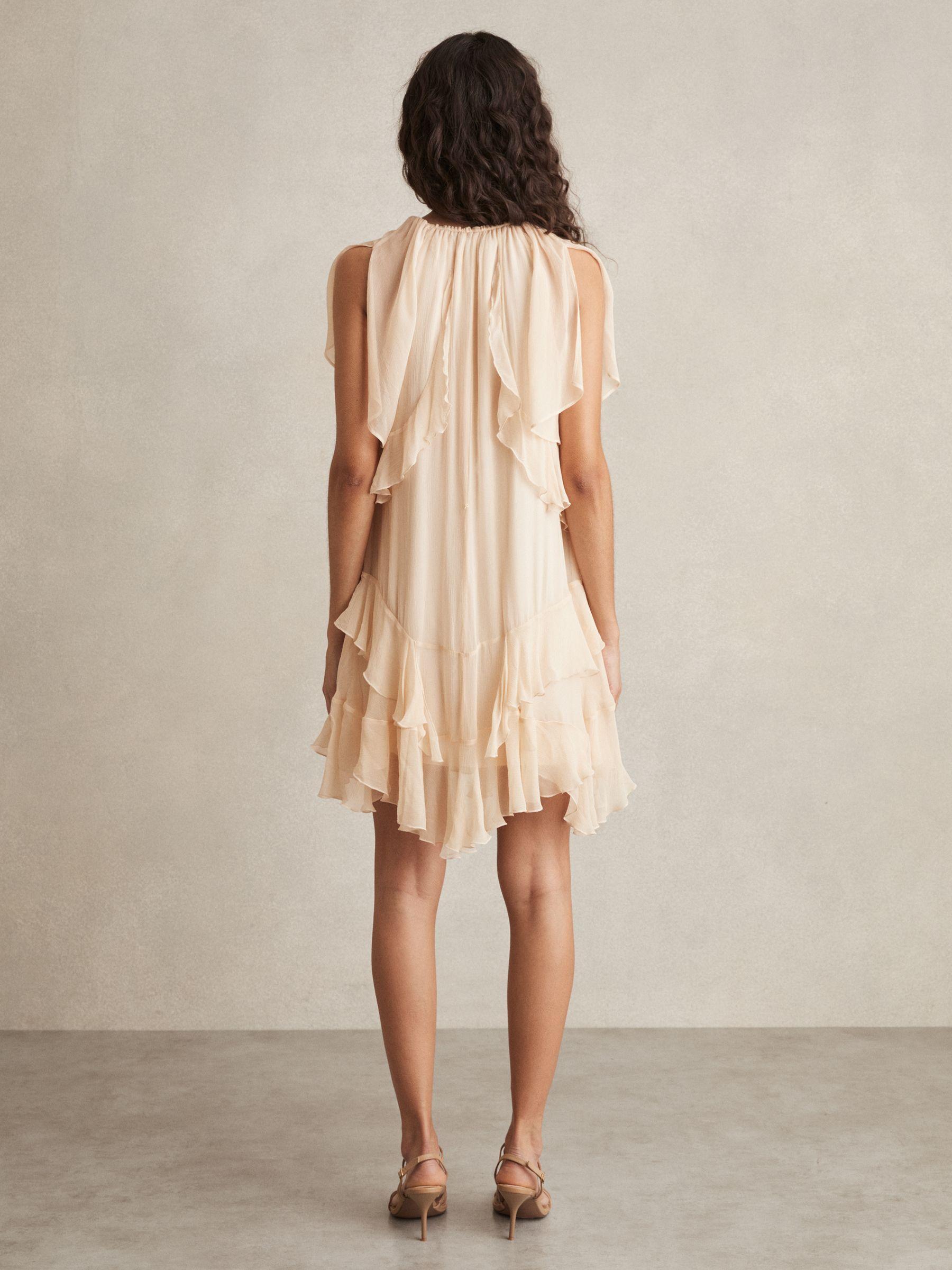 Ruffle Mini Dress in Pink Product Image