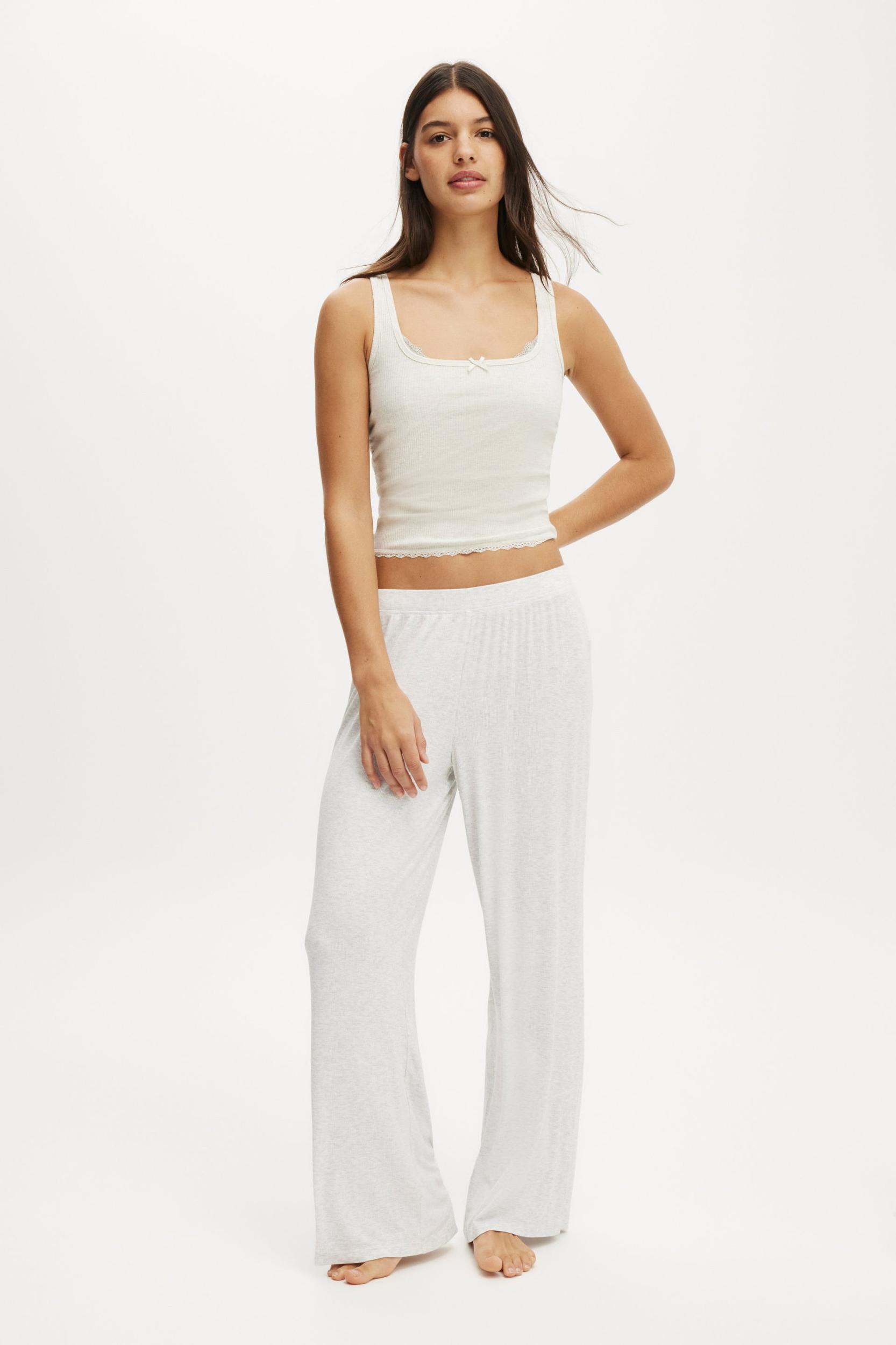 Rib Lace Ruched Tank Product Image