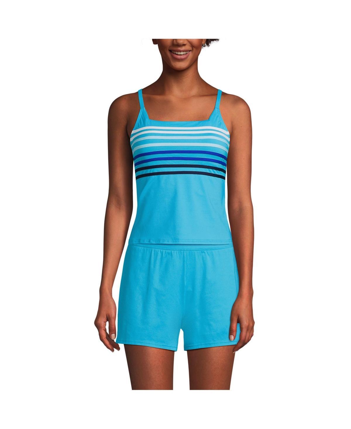 Lands End Womens Square Neck Tankini Swimsuit Top Product Image