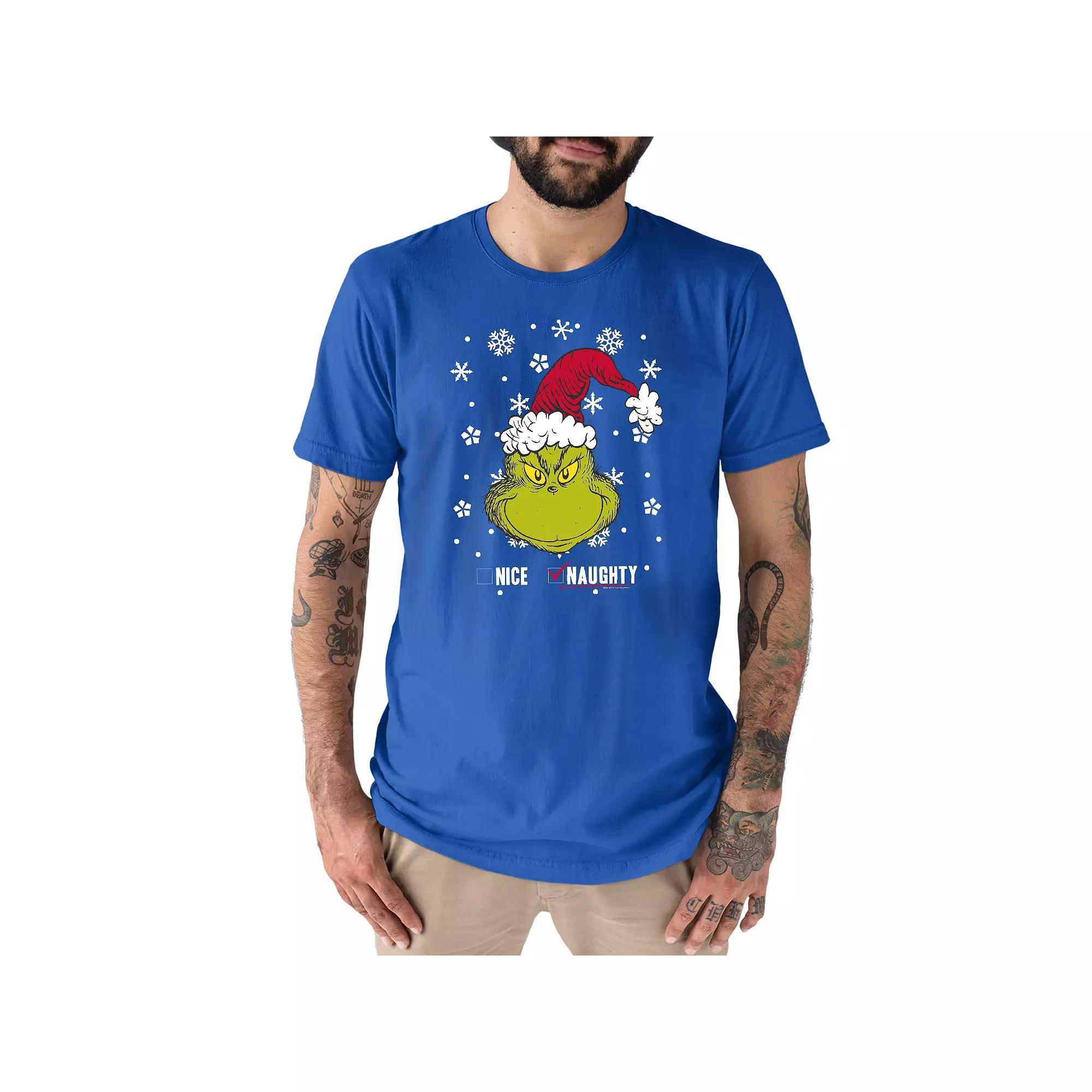 Men's Dr. Seuss The Grinch Bad Nice Tee,  Product Image