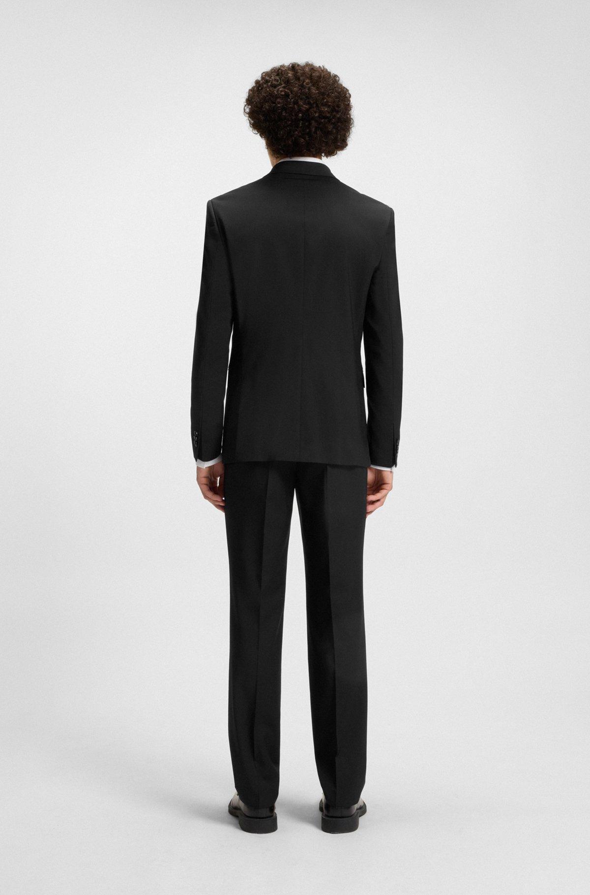 Slim-fit blazer in patterned wool Product Image