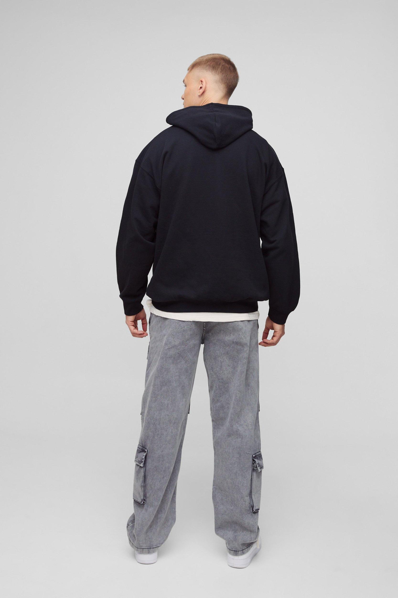 Oversized Biggie License Large Print Hoodie | boohooMAN USA Product Image