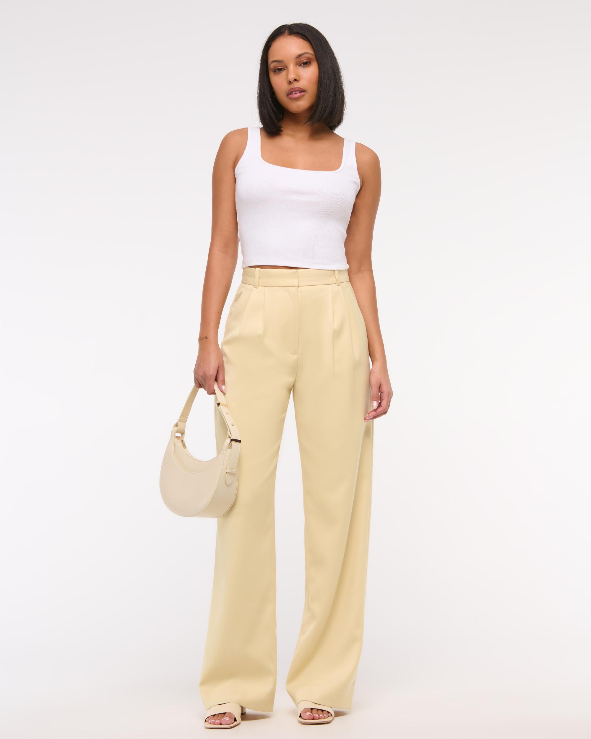 A&F Sloane Tailored Wide Leg Pant Product Image