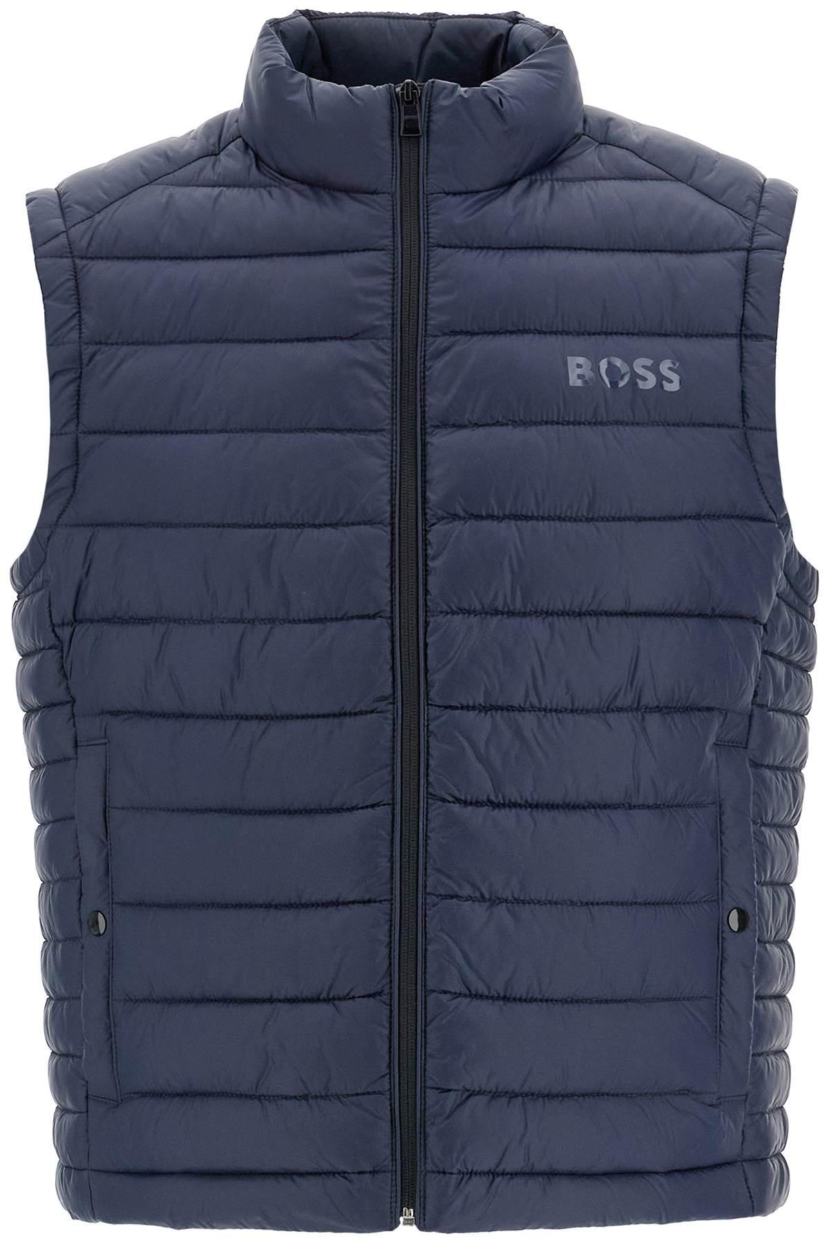 HUGO BOSS Boss Men's Foldable Padded Vest In Blue Product Image