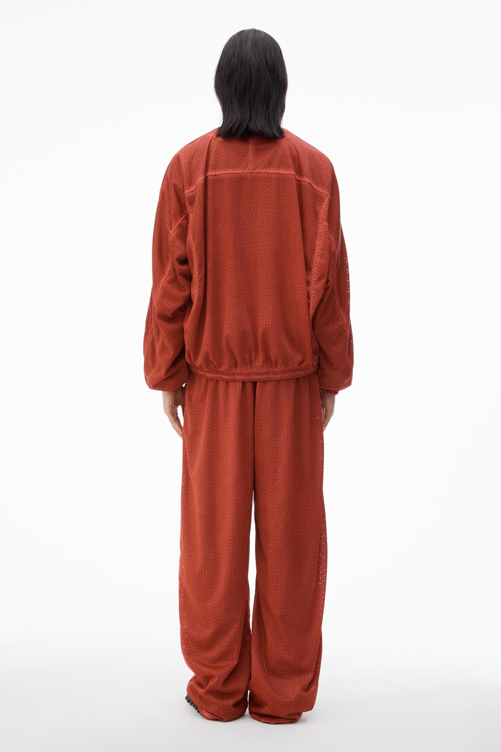 Unisex Track Jacket In Perforated Mesh Product Image