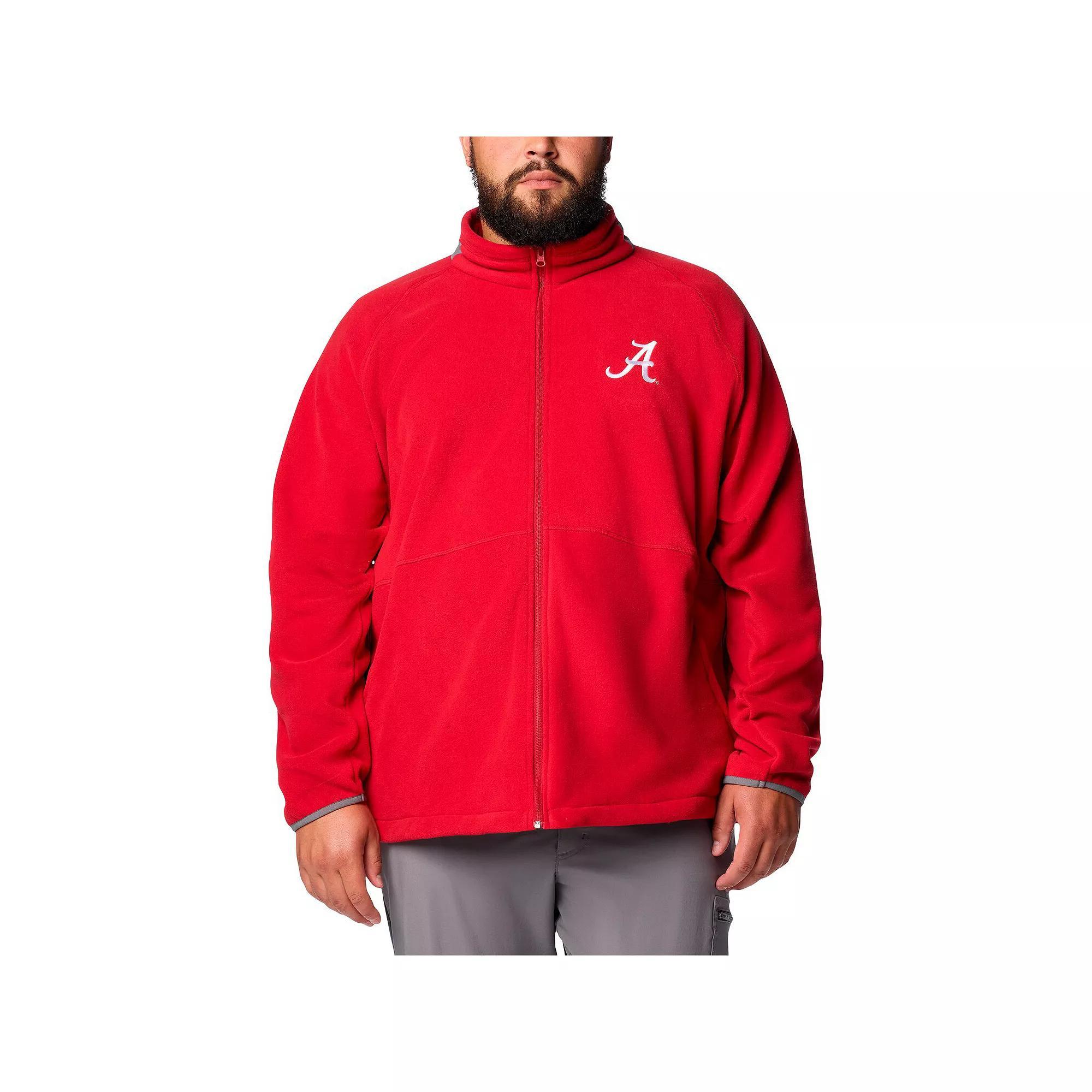 Men's Columbia Crimson Alabama Crimson Tide Big & Tall Flanker IV Fleece Raglan Full-Zip Jacket,  Product Image