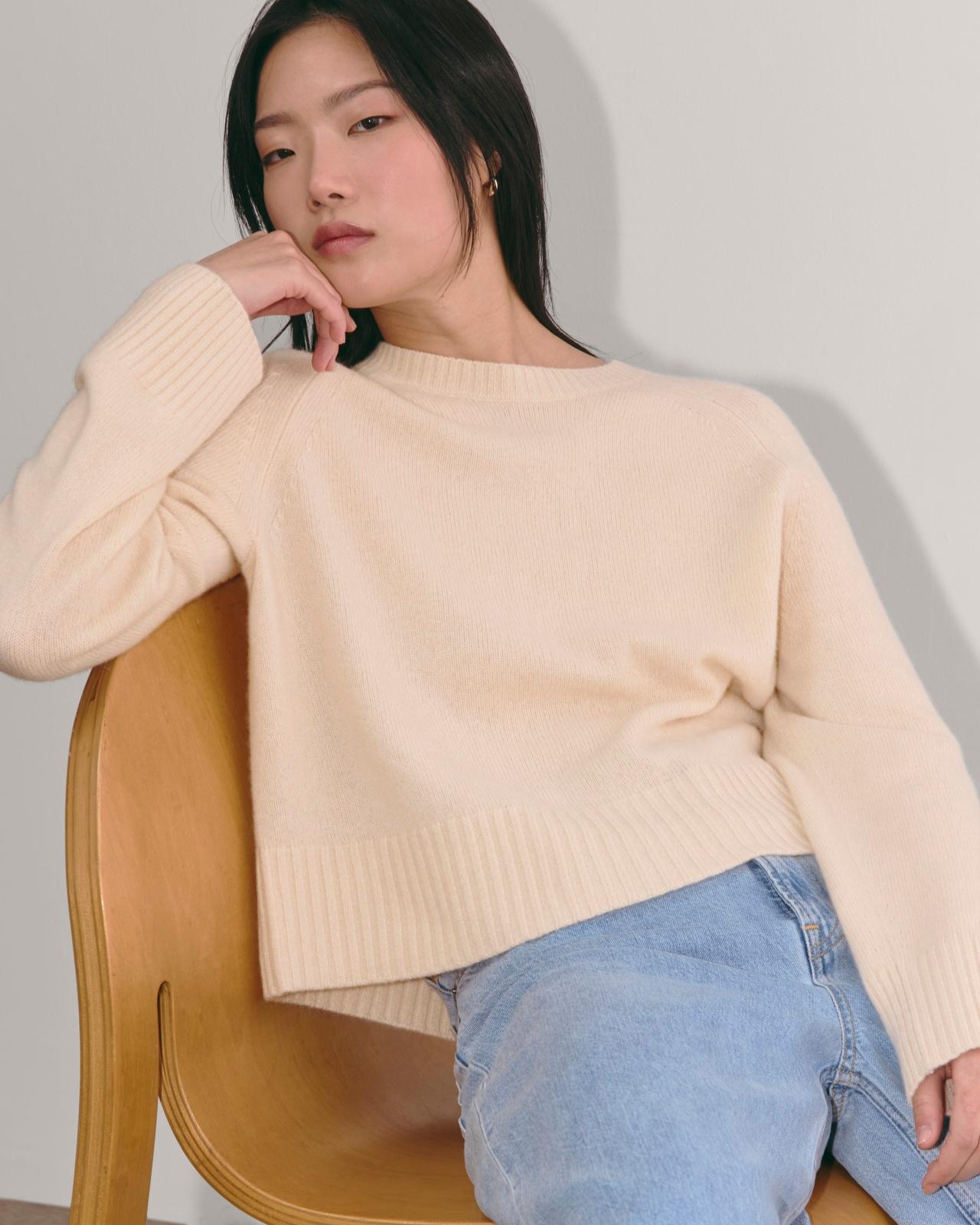 Womens Boxy Crew in Cashmere Sweater by Everlane Product Image