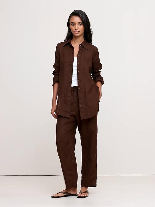 Linen Pull-On Ankle Pant Product Image
