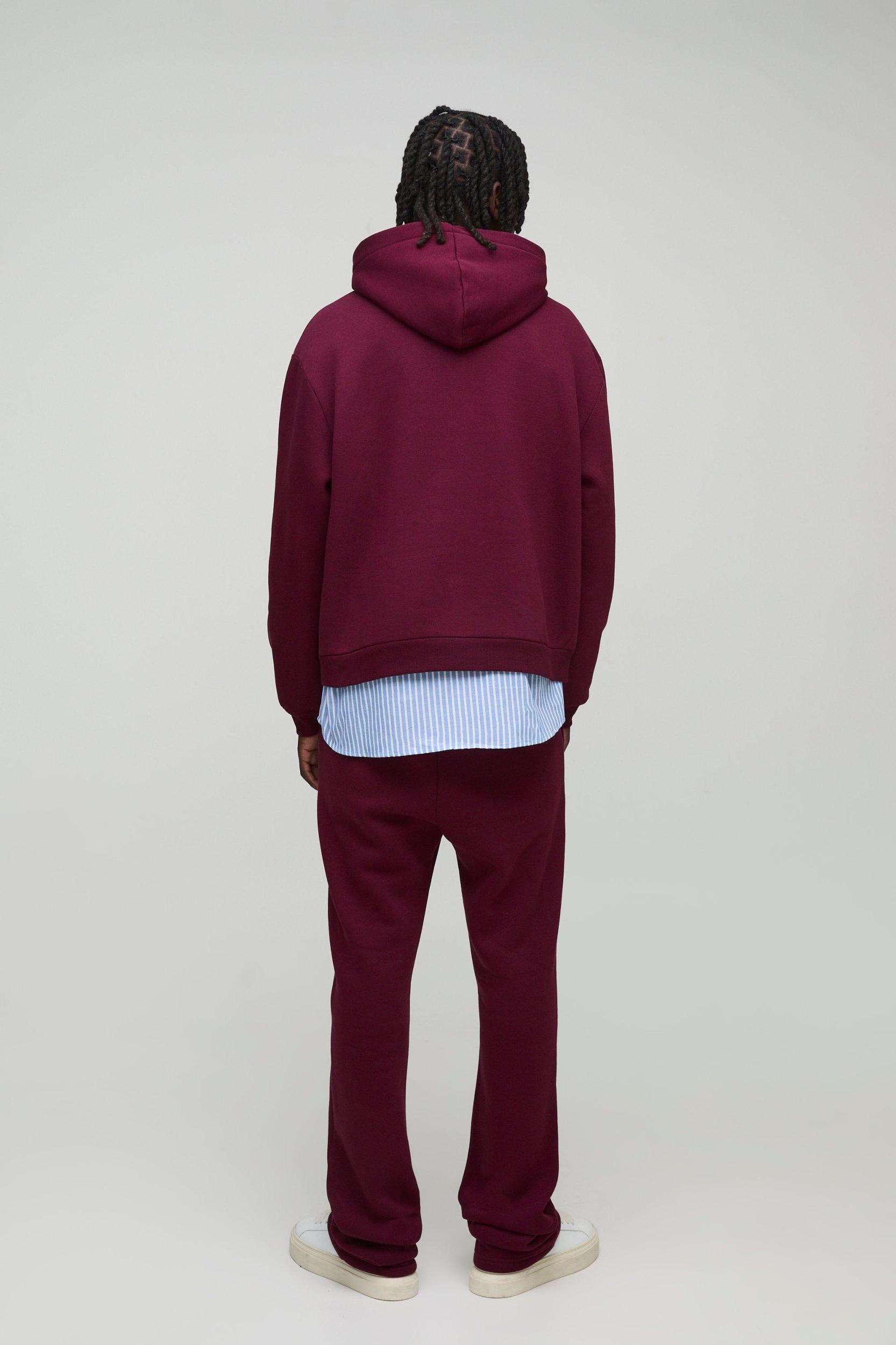 Oversized Boxy Man Print Hoodie | boohooMAN USA Product Image