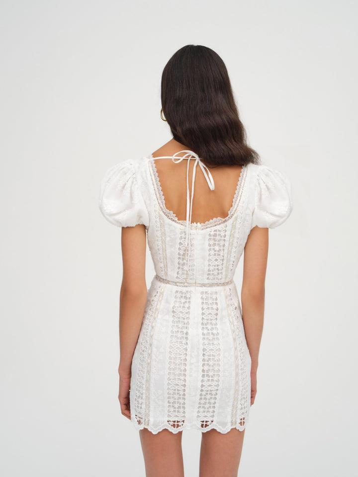 Tracy Mini Dress — White Product Image