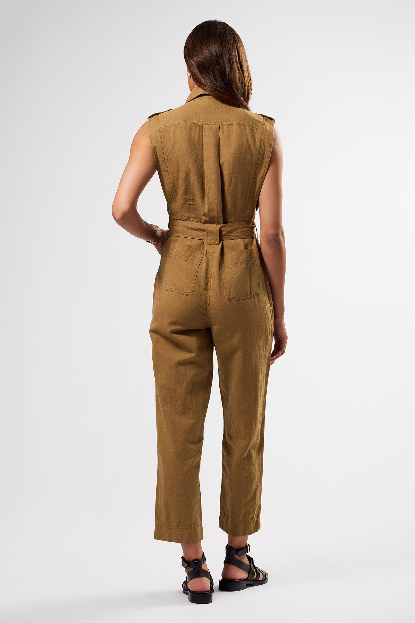 Sienna Cotton Linen Jumpsuit - Elm Product Image