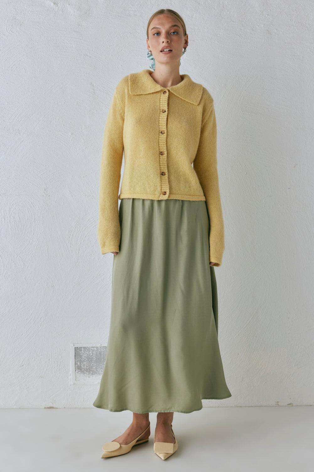 Solara Midi Skirt Sage Product Image