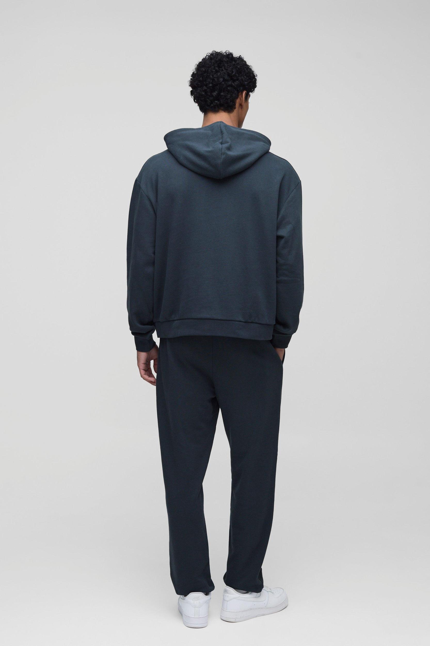 Oversized Boxy Funnel Neck Hoodie | boohooMAN USA Product Image