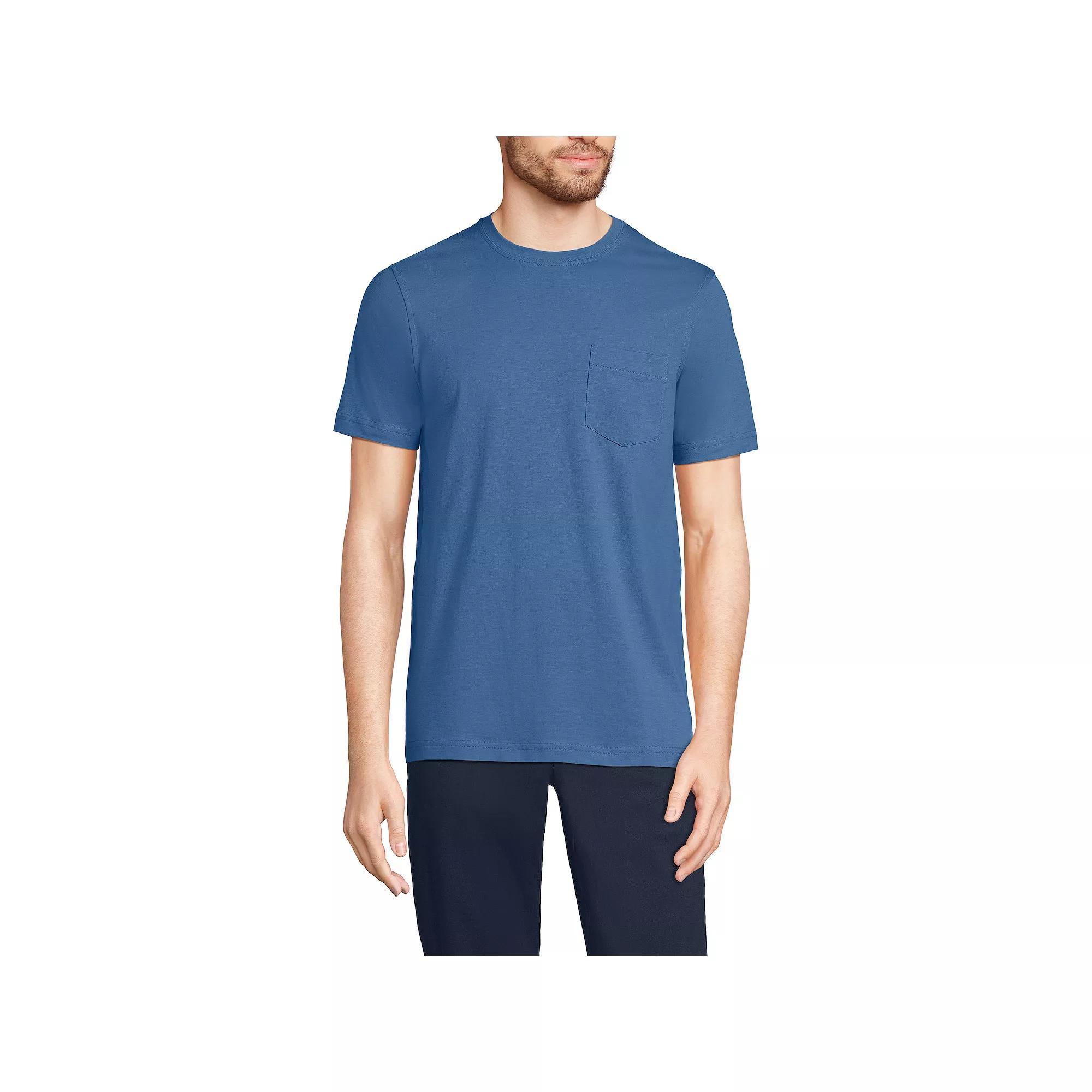 Men's Lands' End Supima Pocket Tee,  Product Image