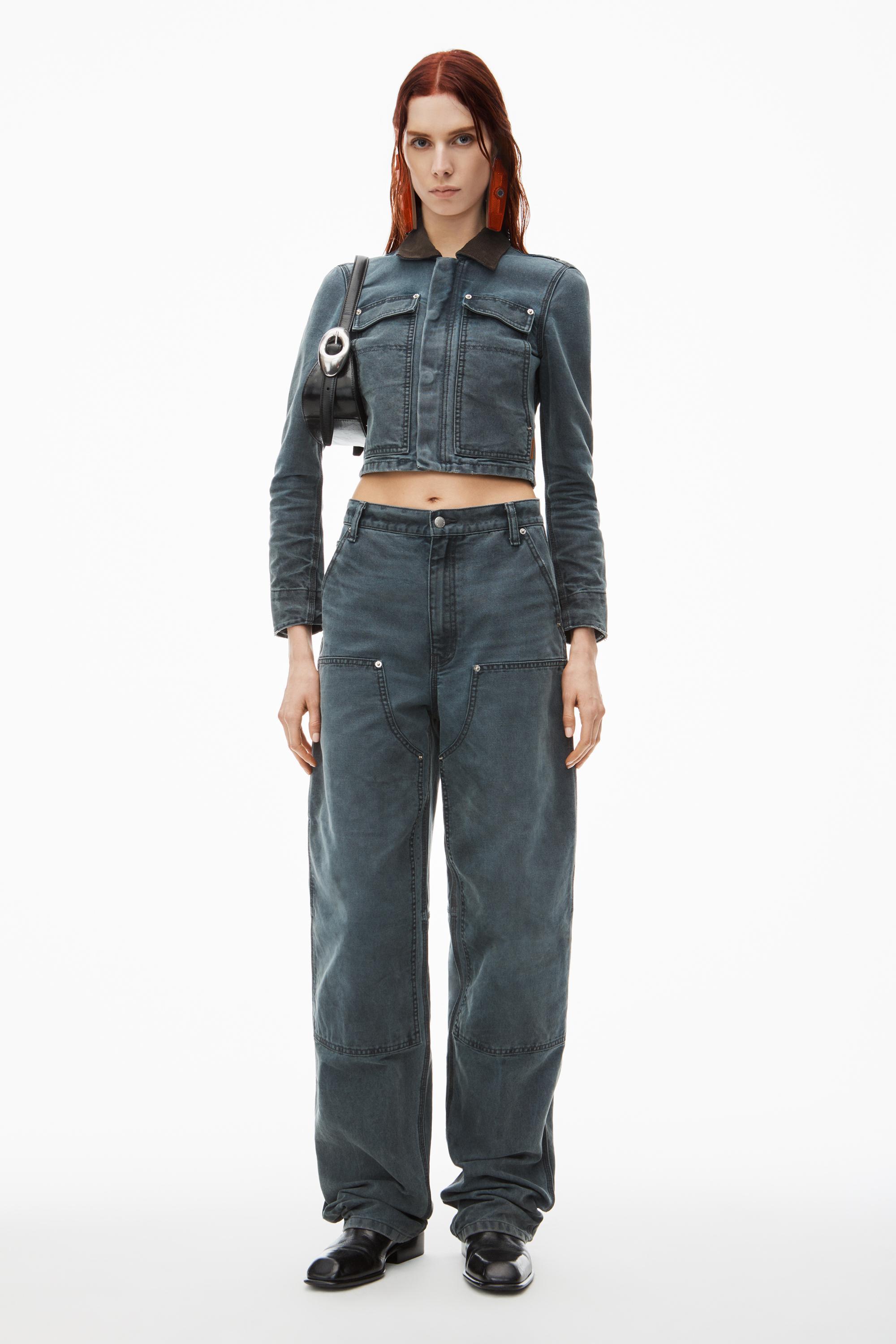 High Waisted Workwear Carpenter Jeans Product Image