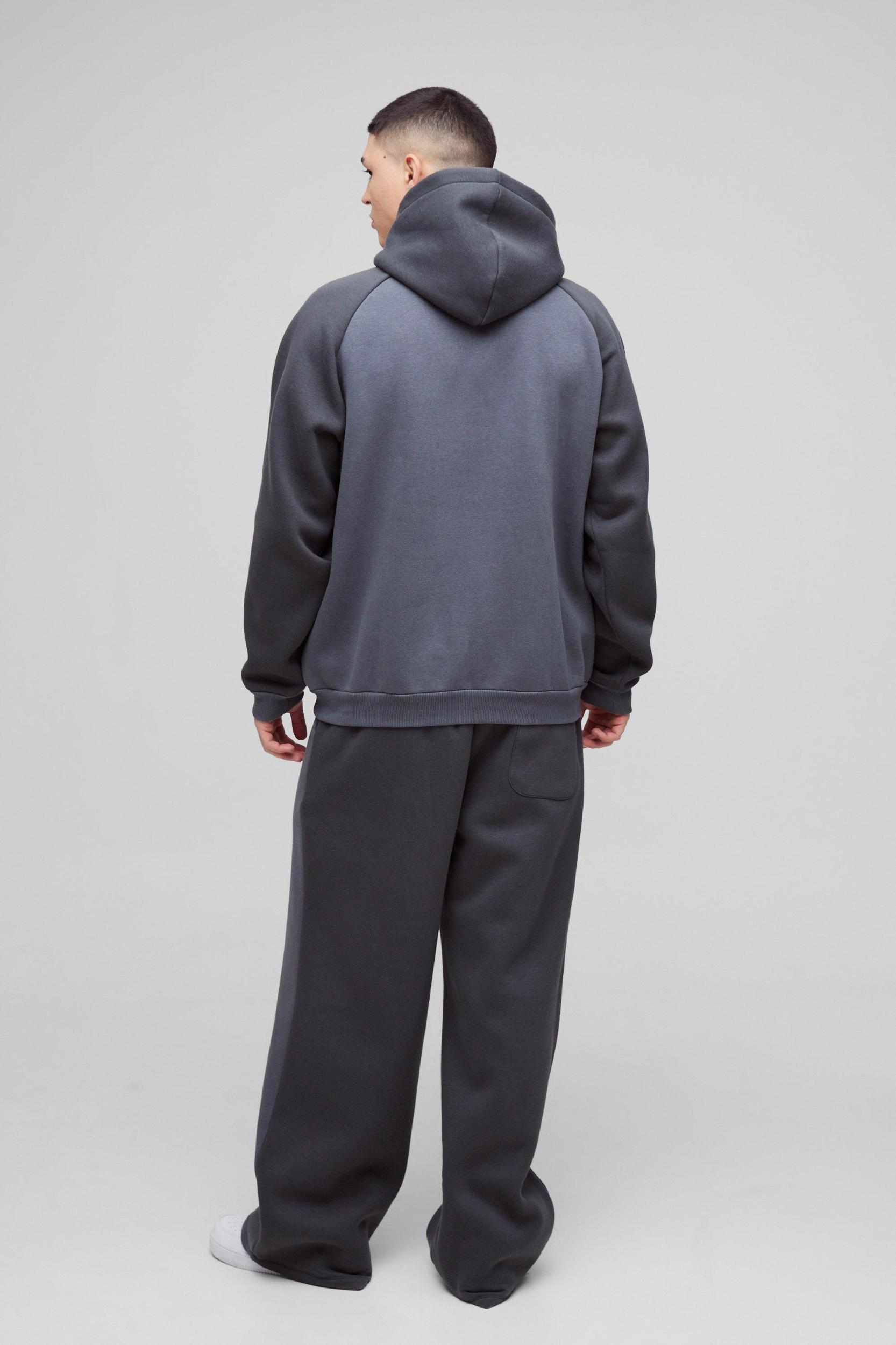 Oversized Official Raglan Hooded Tracksuit | boohooMAN USA Product Image