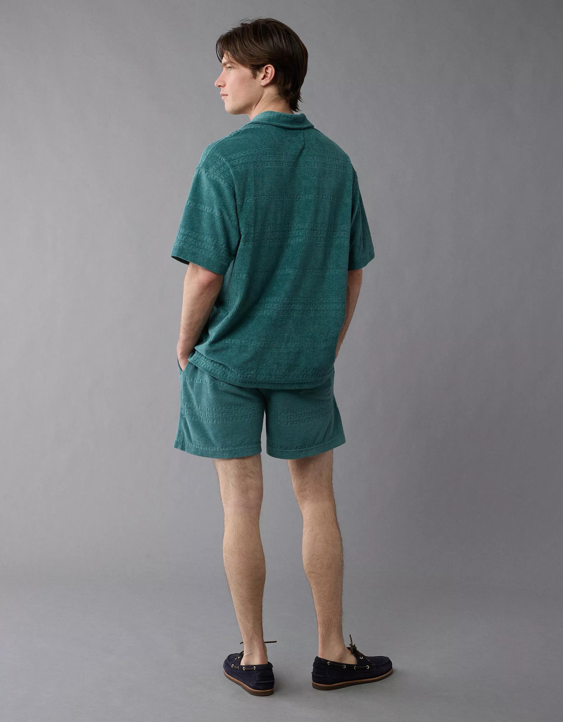 AE Terry Polo Shirt Product Image