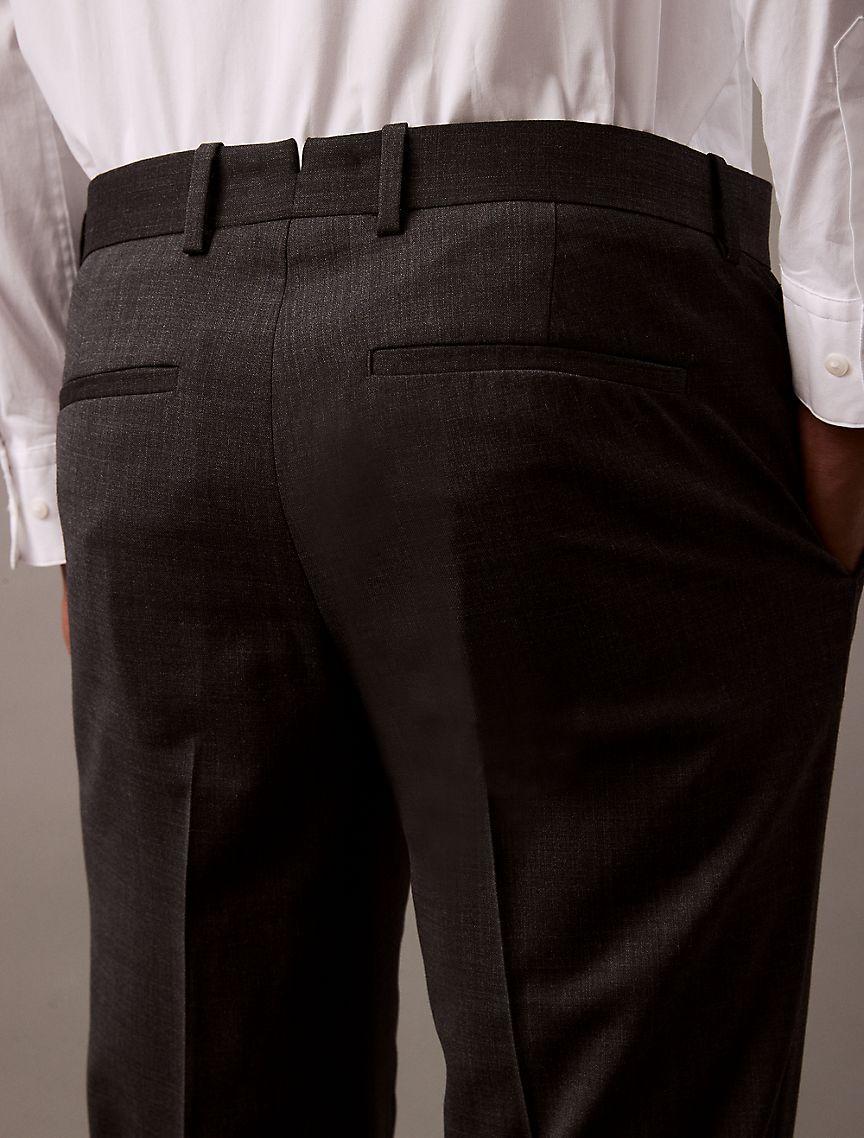 Wool Blend Tailored Slim Pants Product Image