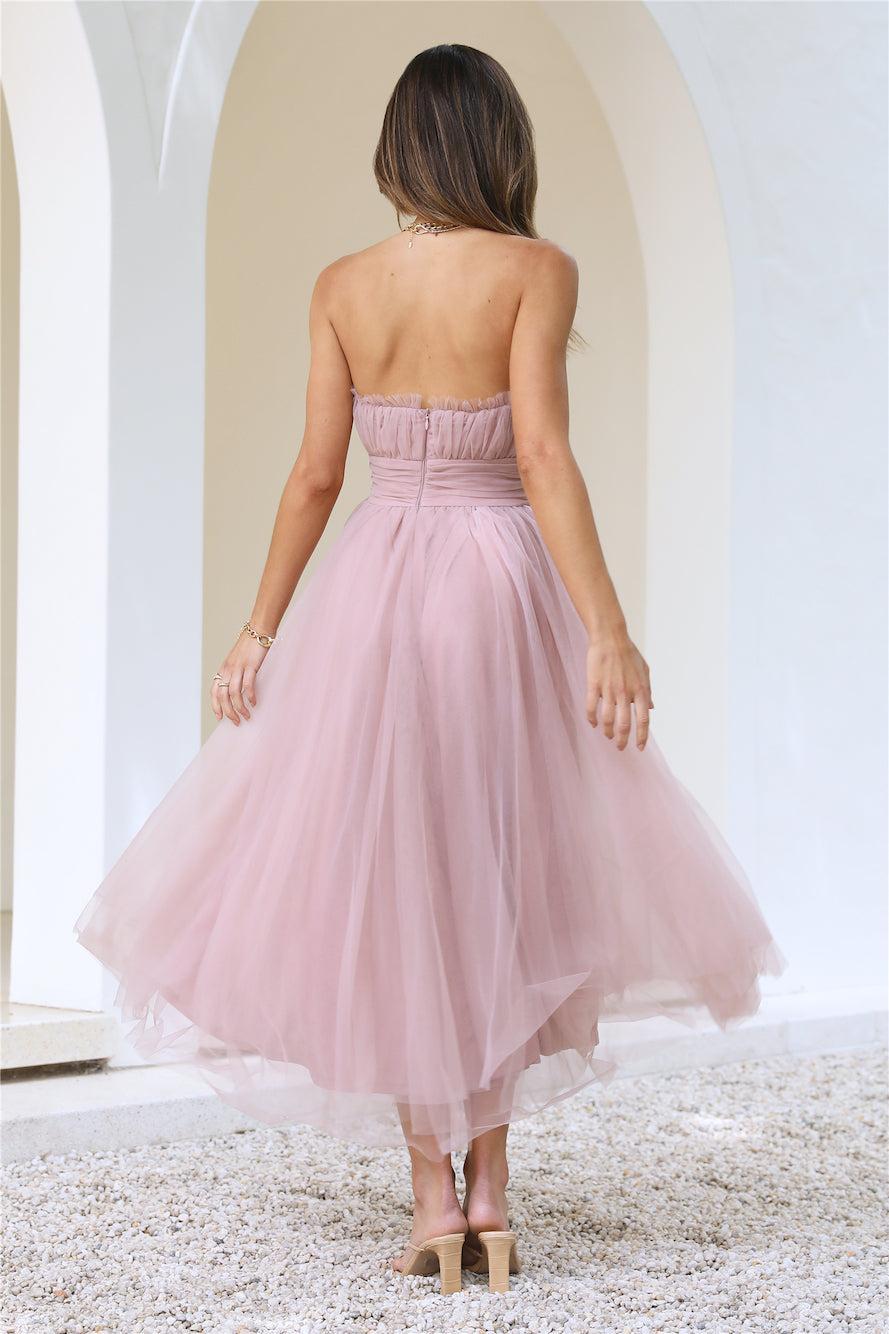 VIP Mood Midi Dress  Pink Product Image