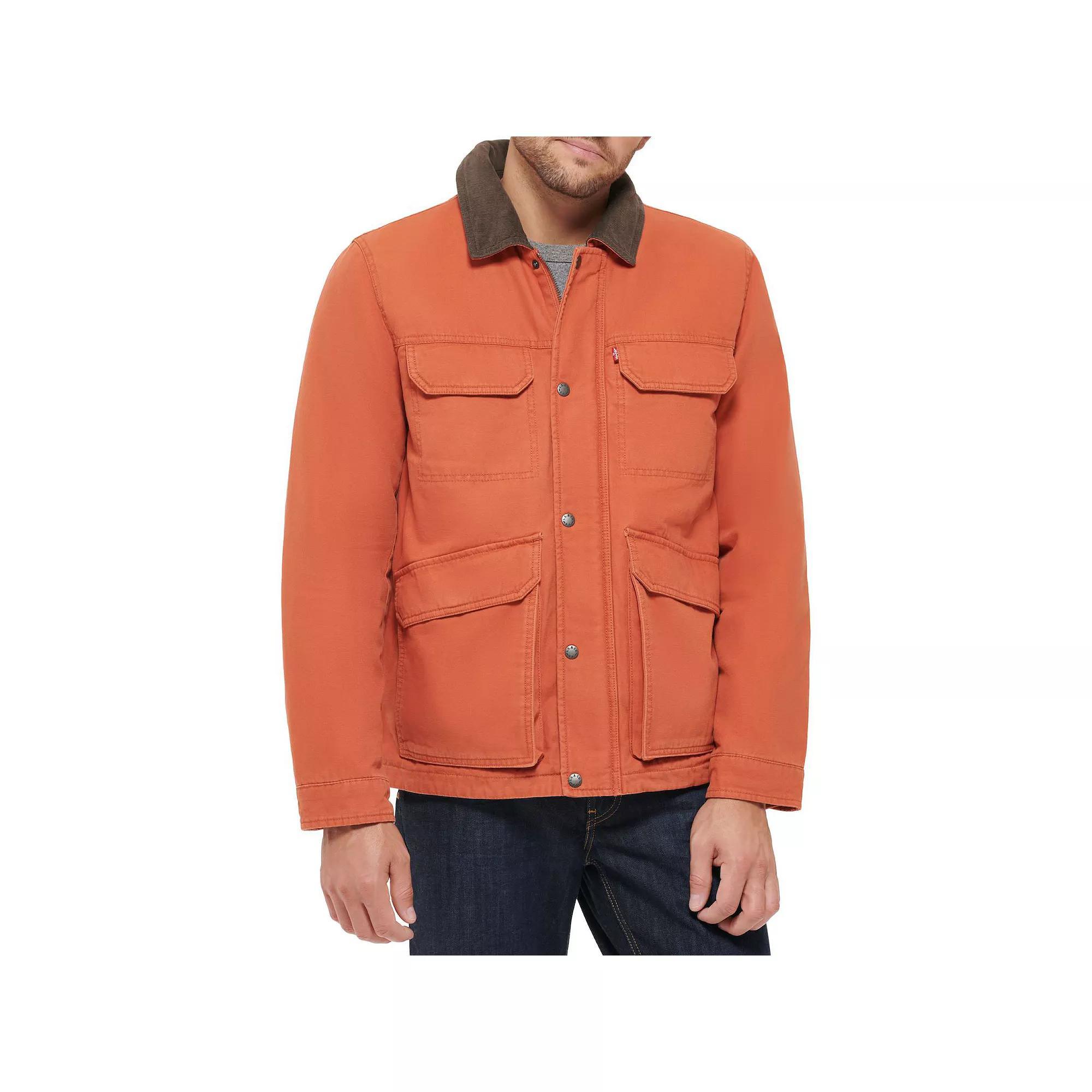 Men's Levi's® Cotton Canvas Field Coat, Size: Large, Orange Product Image