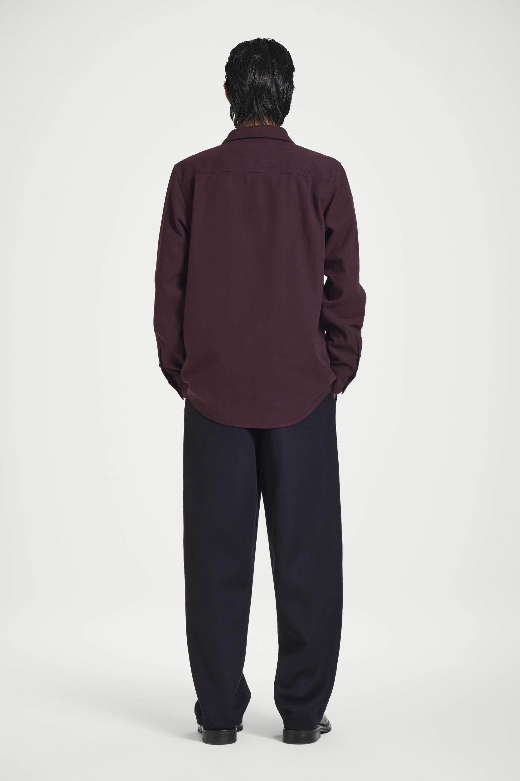 RELAXED BRUSHED COTTON-BLEND SHIRT Product Image