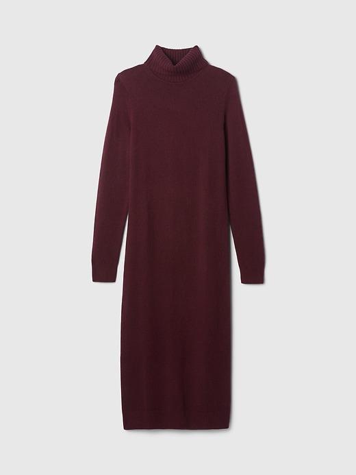 CashSoft Turtleneck Maxi Sweater Dress Product Image