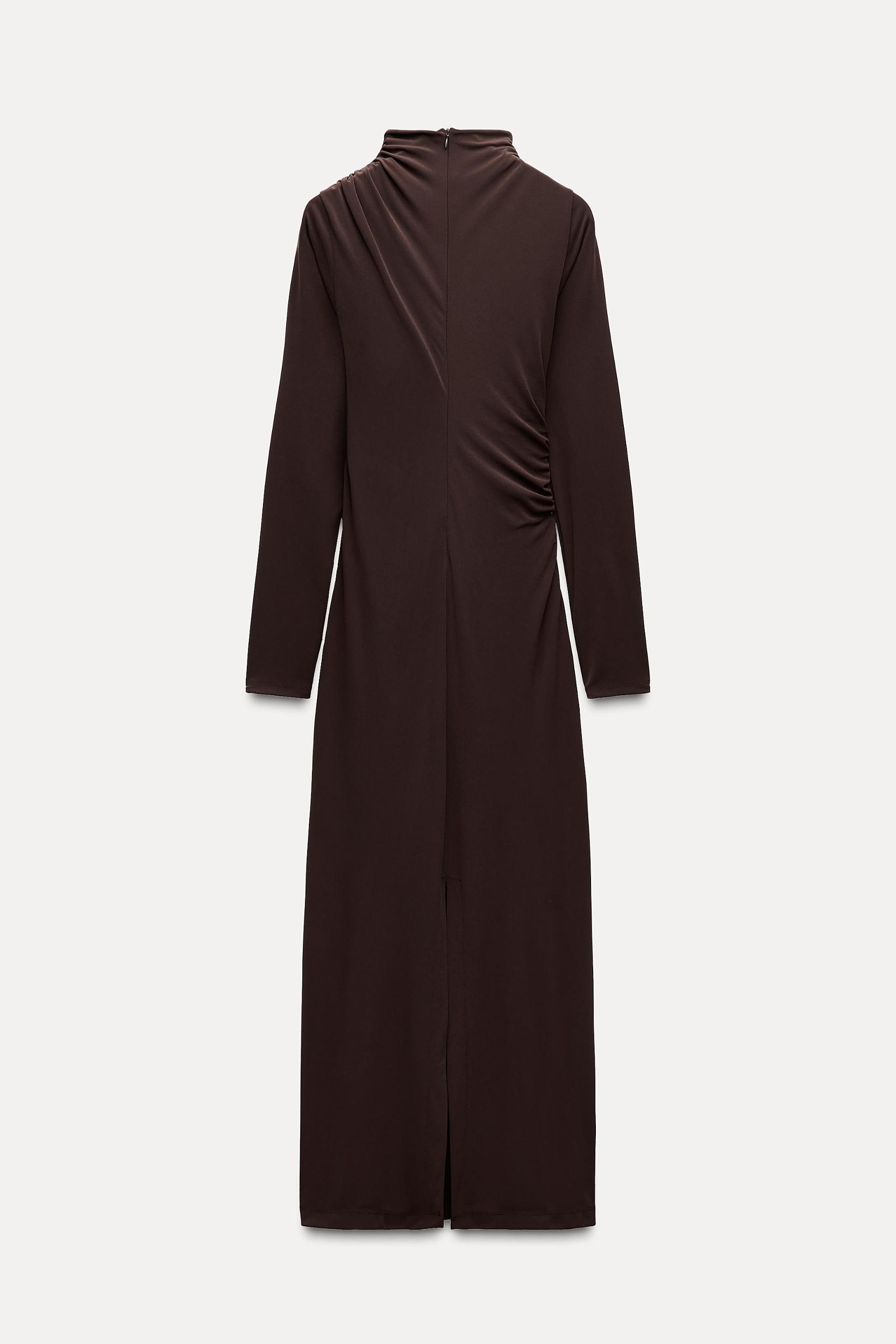 DRAPED MIDI DRESS Product Image