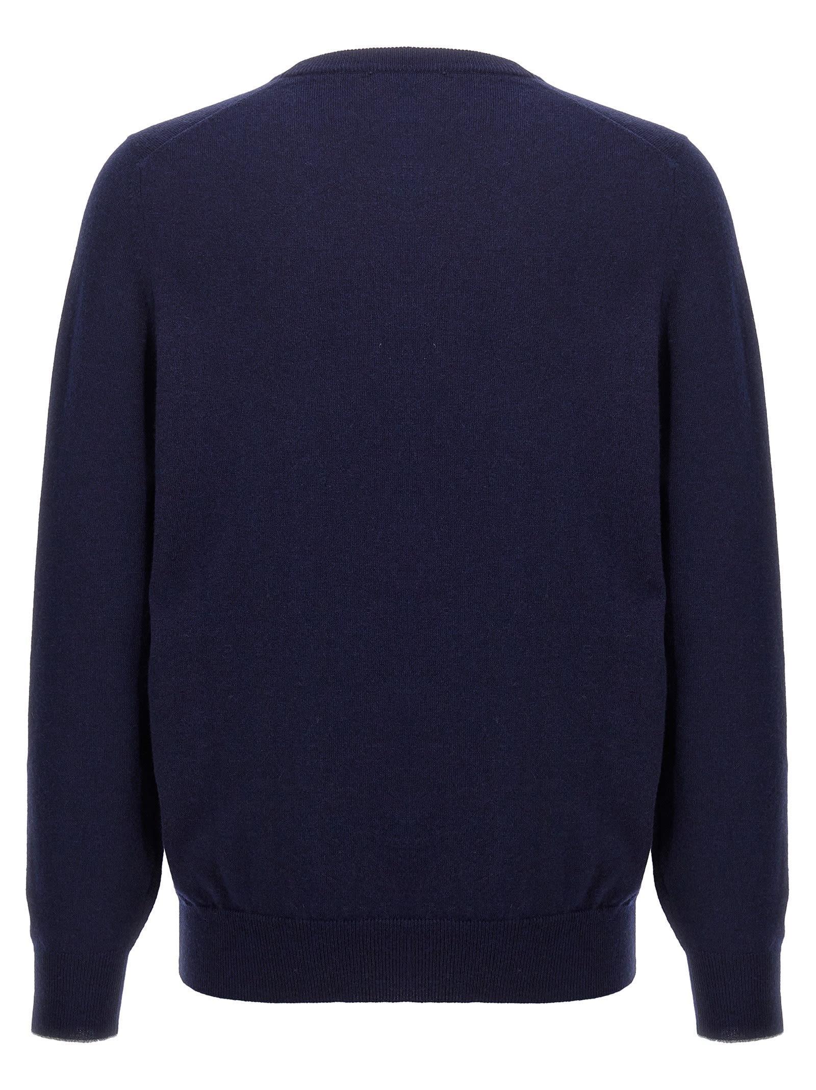 BRUNELLO CUCINELLI Cashmere Sweater In Blue Product Image