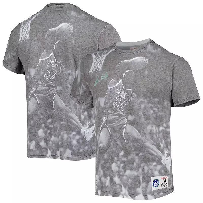 Men's Mitchell & Ness Isaiah Rider Gray Minnesota Timberwolves Above The Rim Sublimated T-Shirt,  Product Image