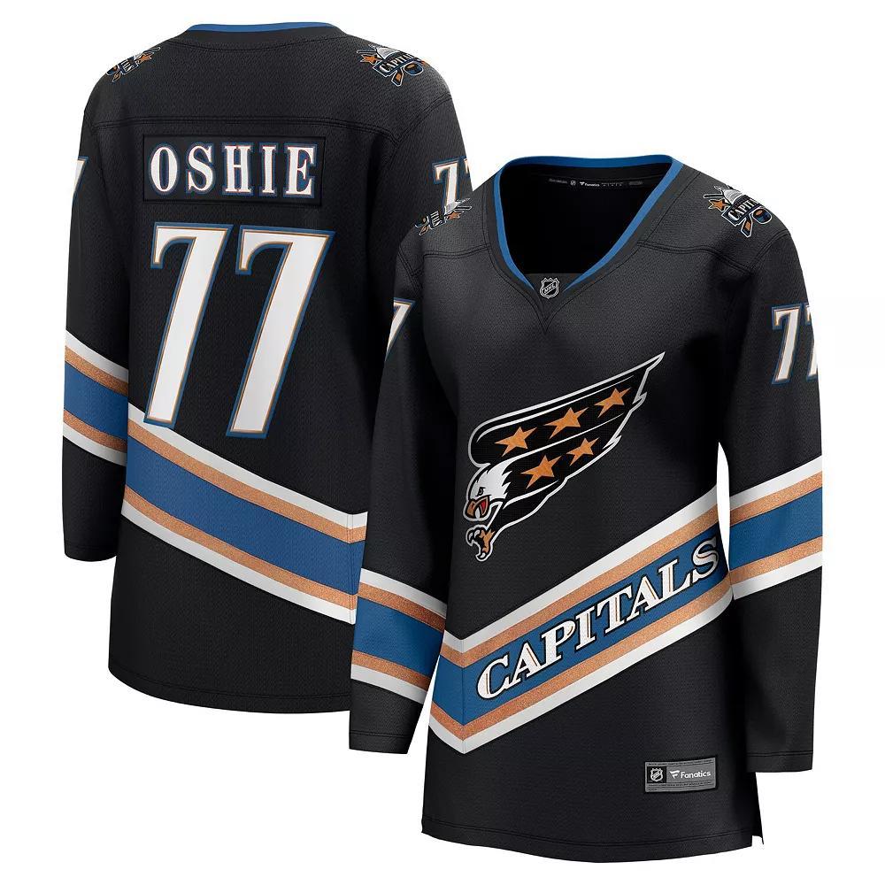 Women's Fanatics TJ Oshie Black Washington Capitals Alternate 50th Anniversary Premier Breakaway Player Jersey,  Product Image