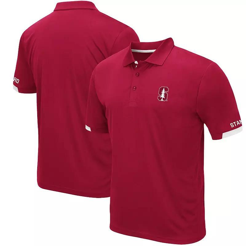 Mens Colosseum Cardinal Arkansas Razorbacks Logo Santry Polo Product Image